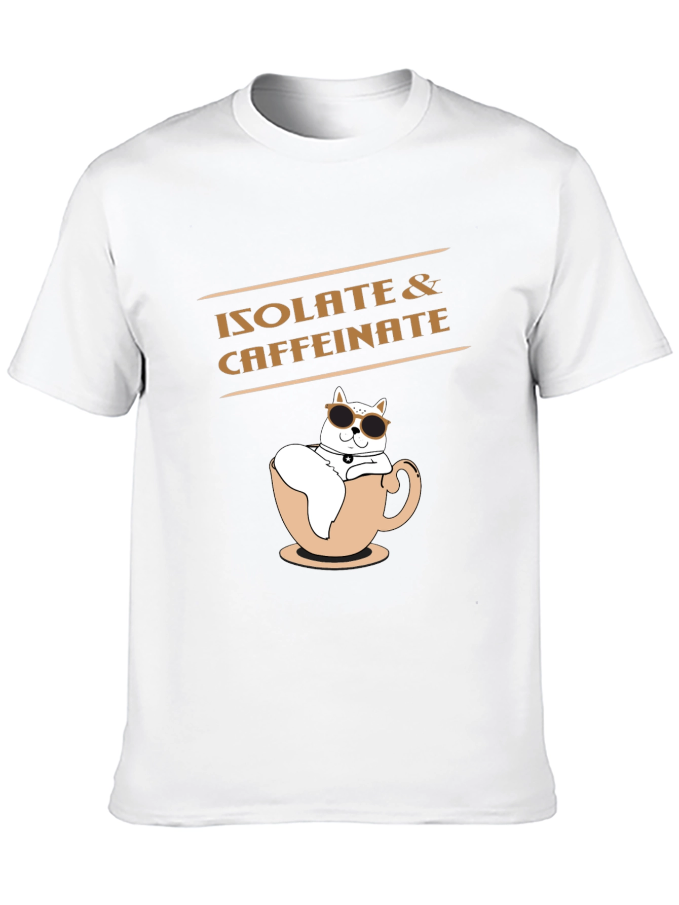 Isolate & Caffeinate Black T-Shirt
