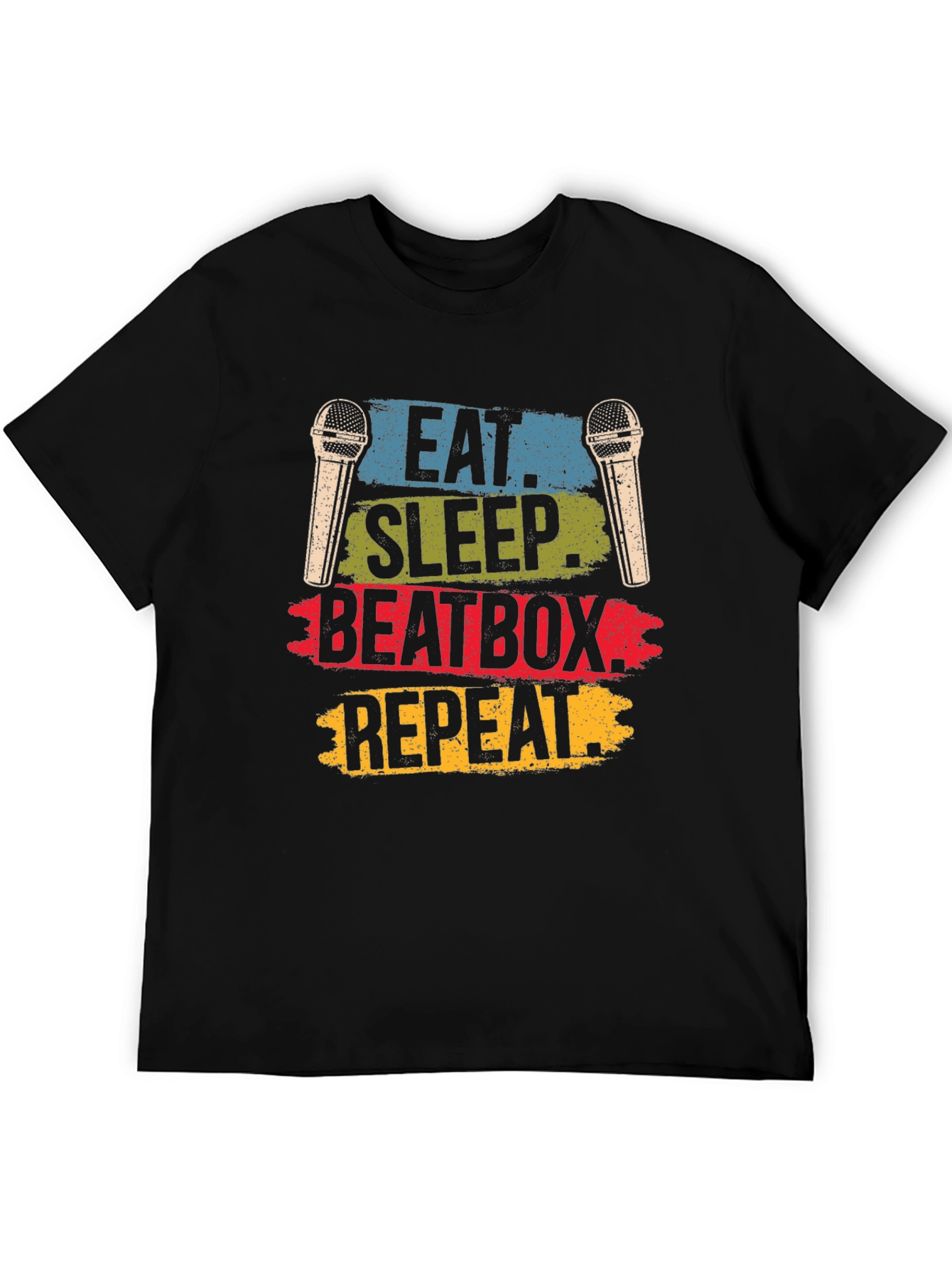 Eat Sleep Beatbox Repeat Graphic T-Shirt