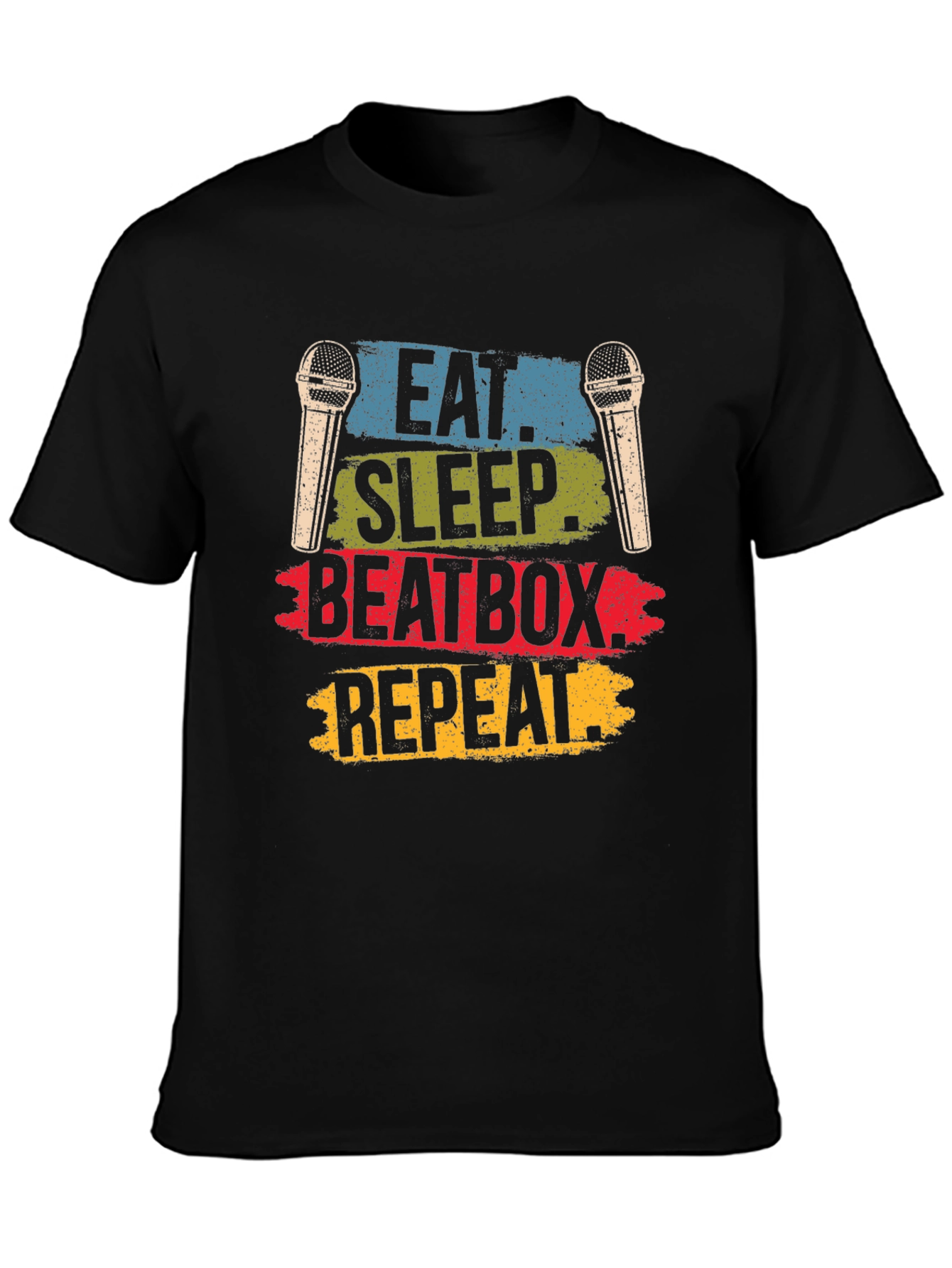 Eat Sleep Beatbox Repeat Graphic T-Shirt