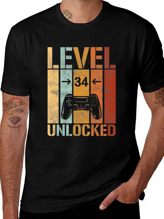 Level 34 Unlocked Gaming T-Shirt