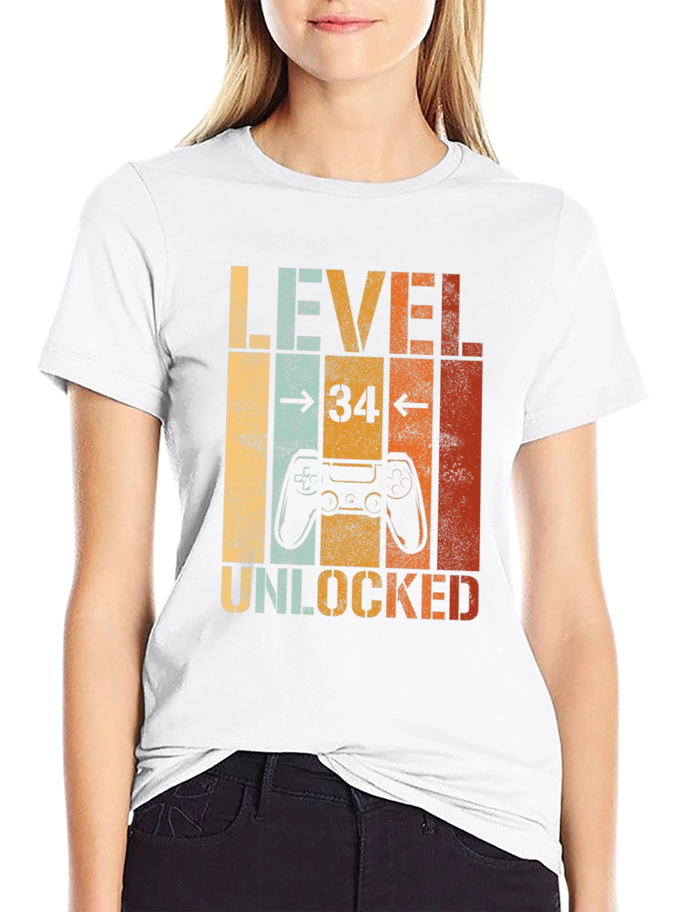 Level 34 Unlocked Gaming T-Shirt