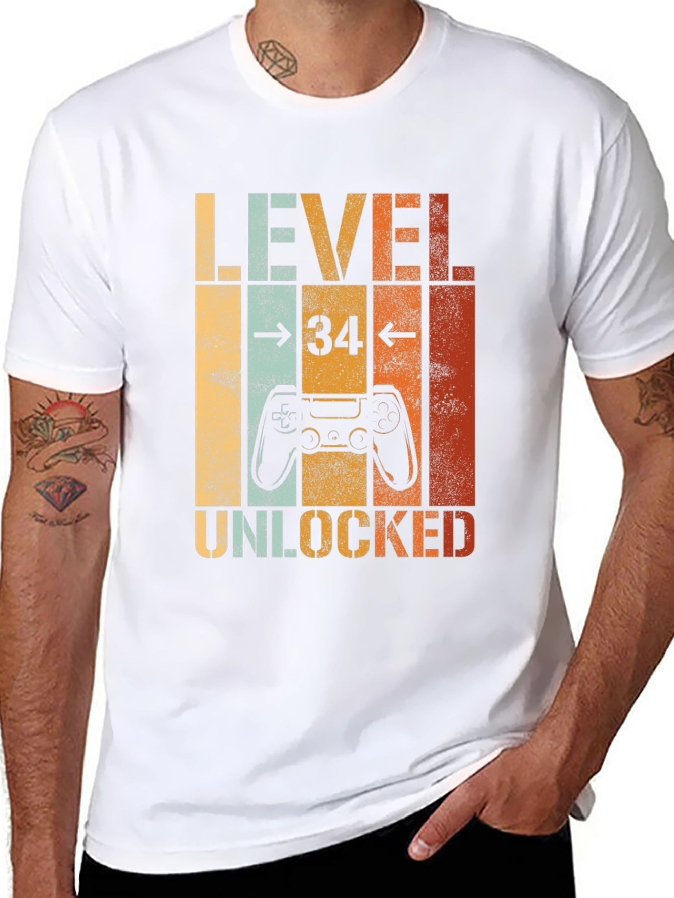 Level 34 Unlocked Gaming T-Shirt