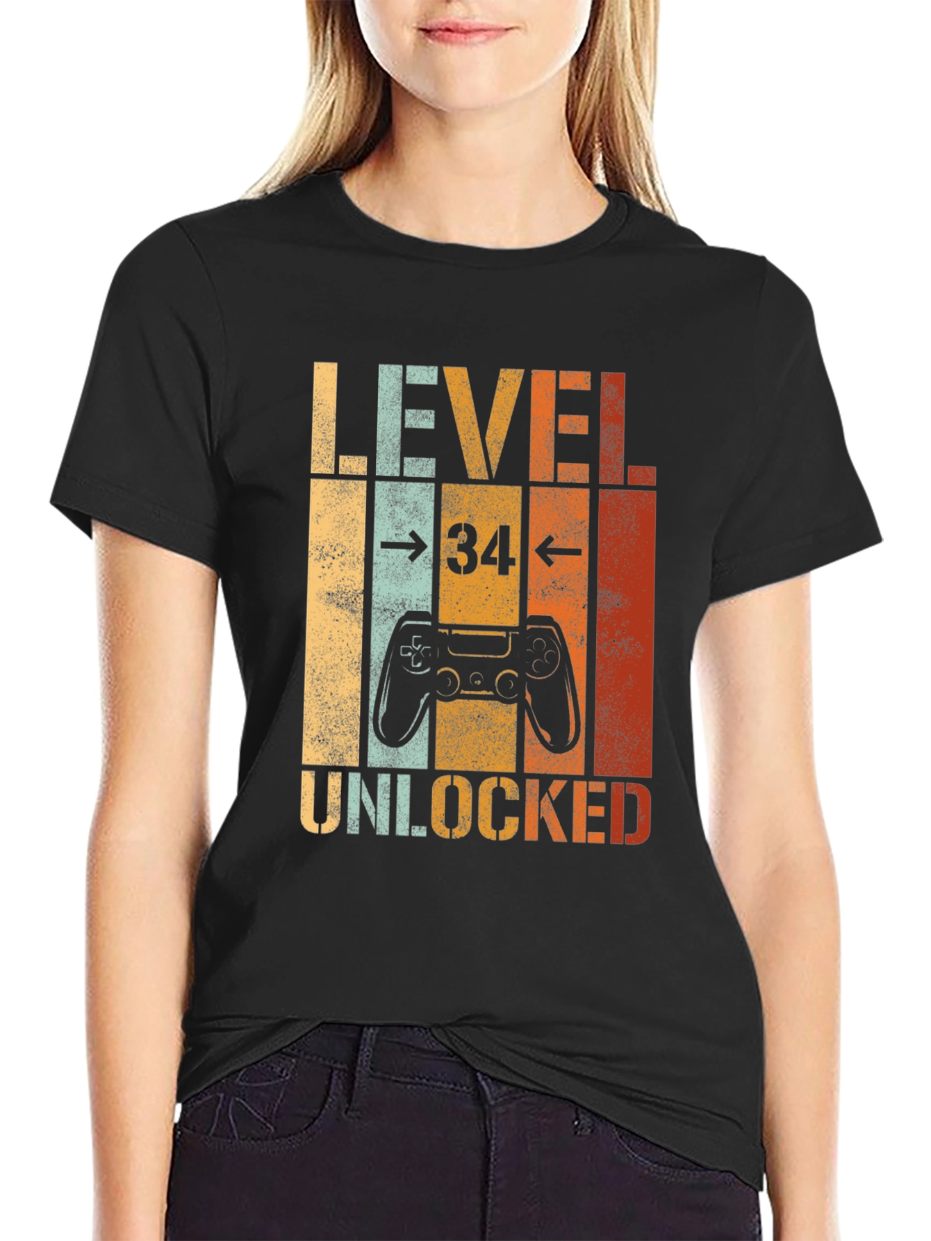Level 34 Unlocked Gaming T-Shirt