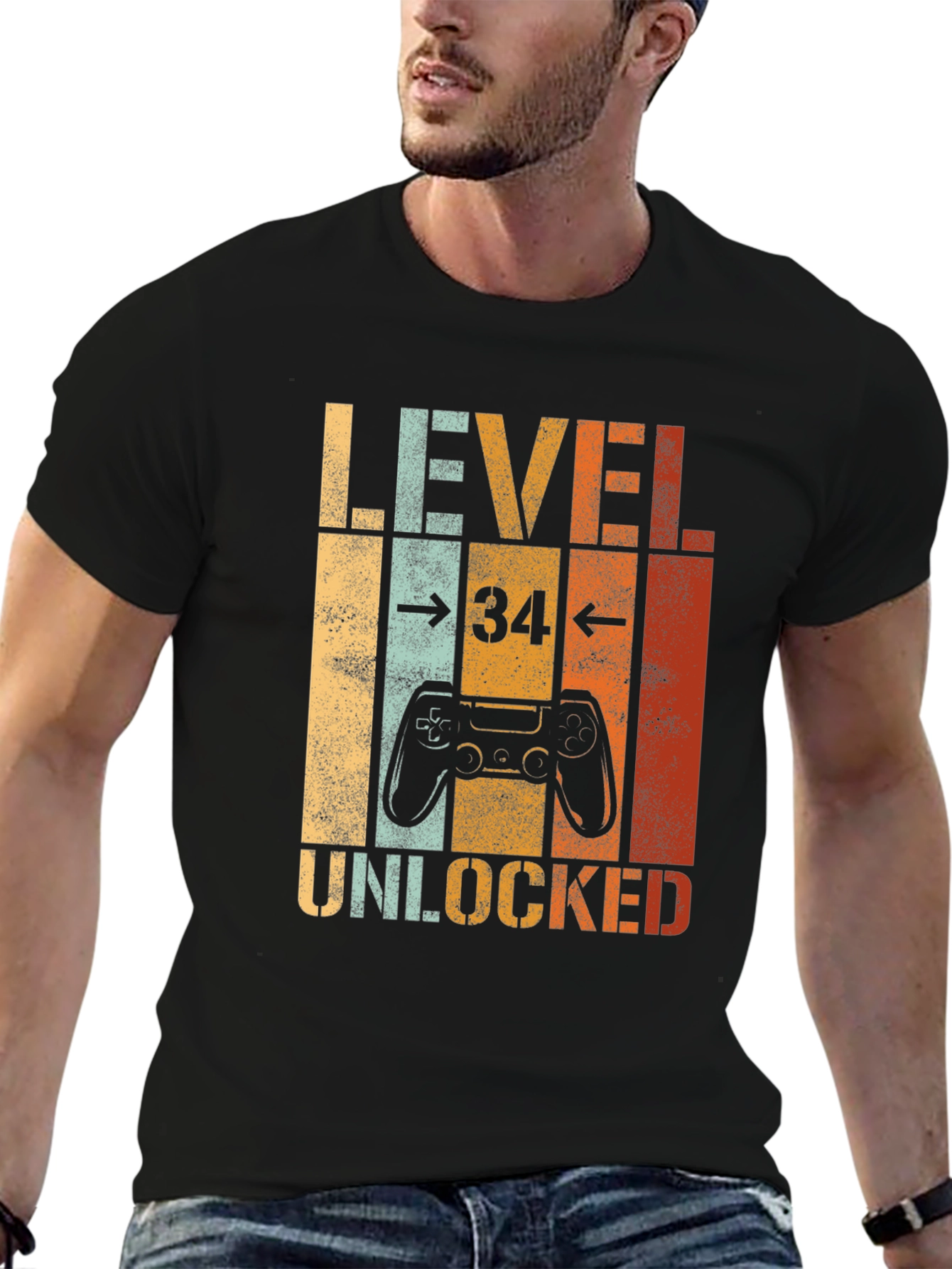 Level 34 Unlocked Gaming T-Shirt