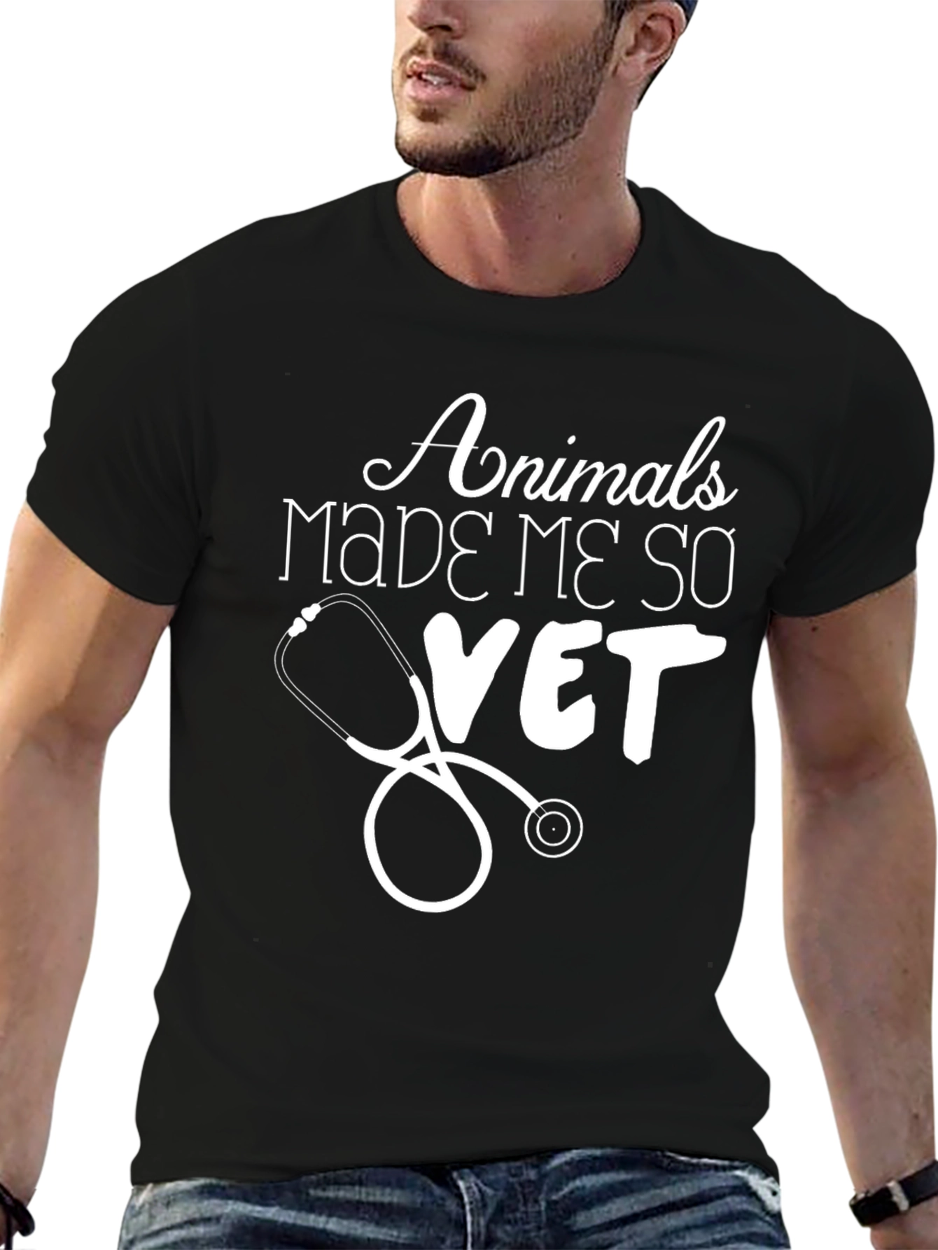 Animals Made Me So Vet T-Shirt