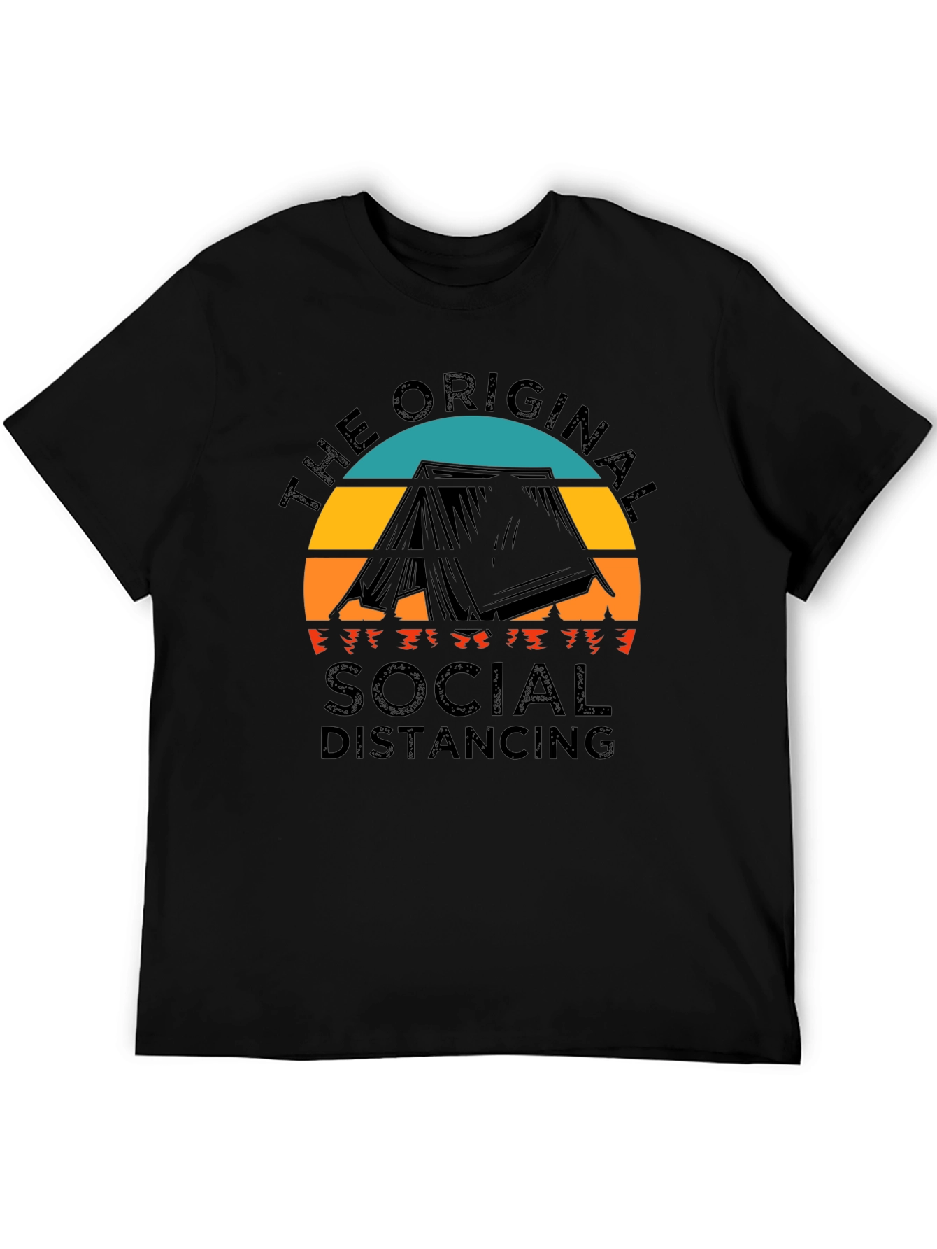 Original Social Distancing Camping T-Shirt
