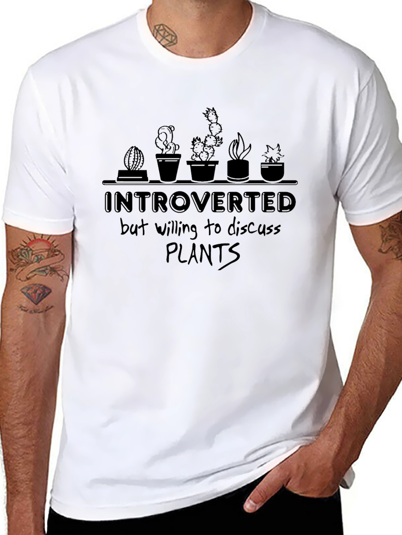 Introverted Plant Lover Graphic Tee