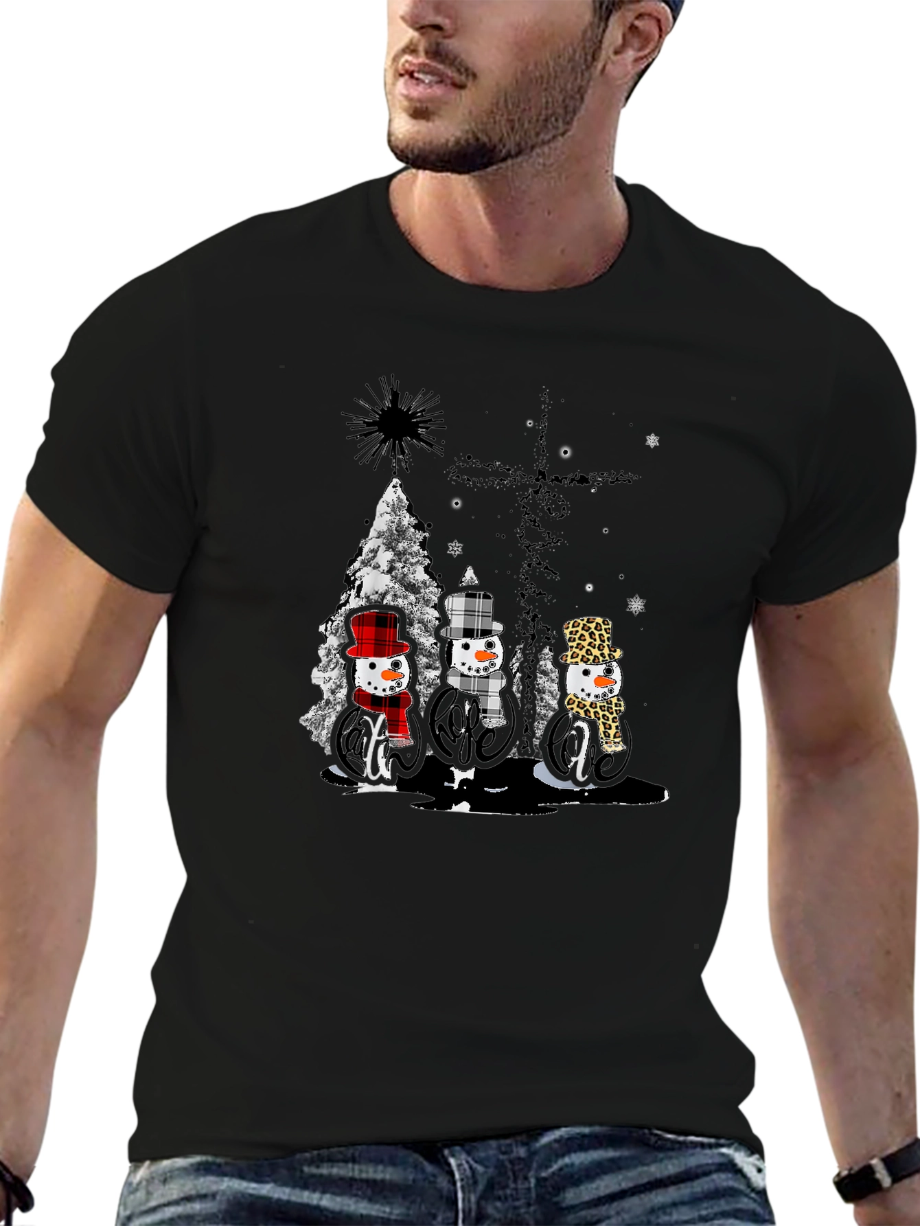 Festive Snowmen Graphic Tee