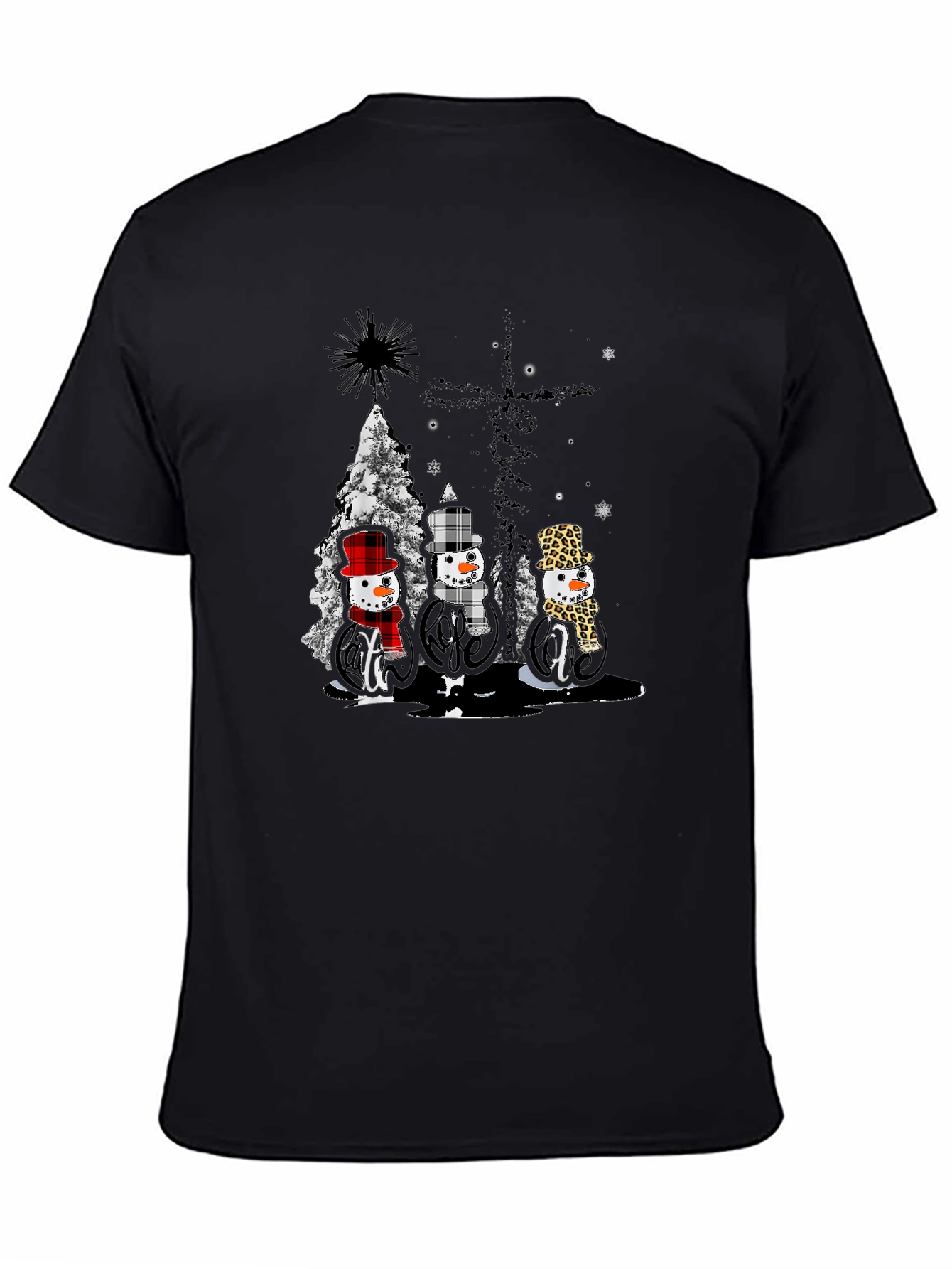 Festive Snowmen Graphic Tee