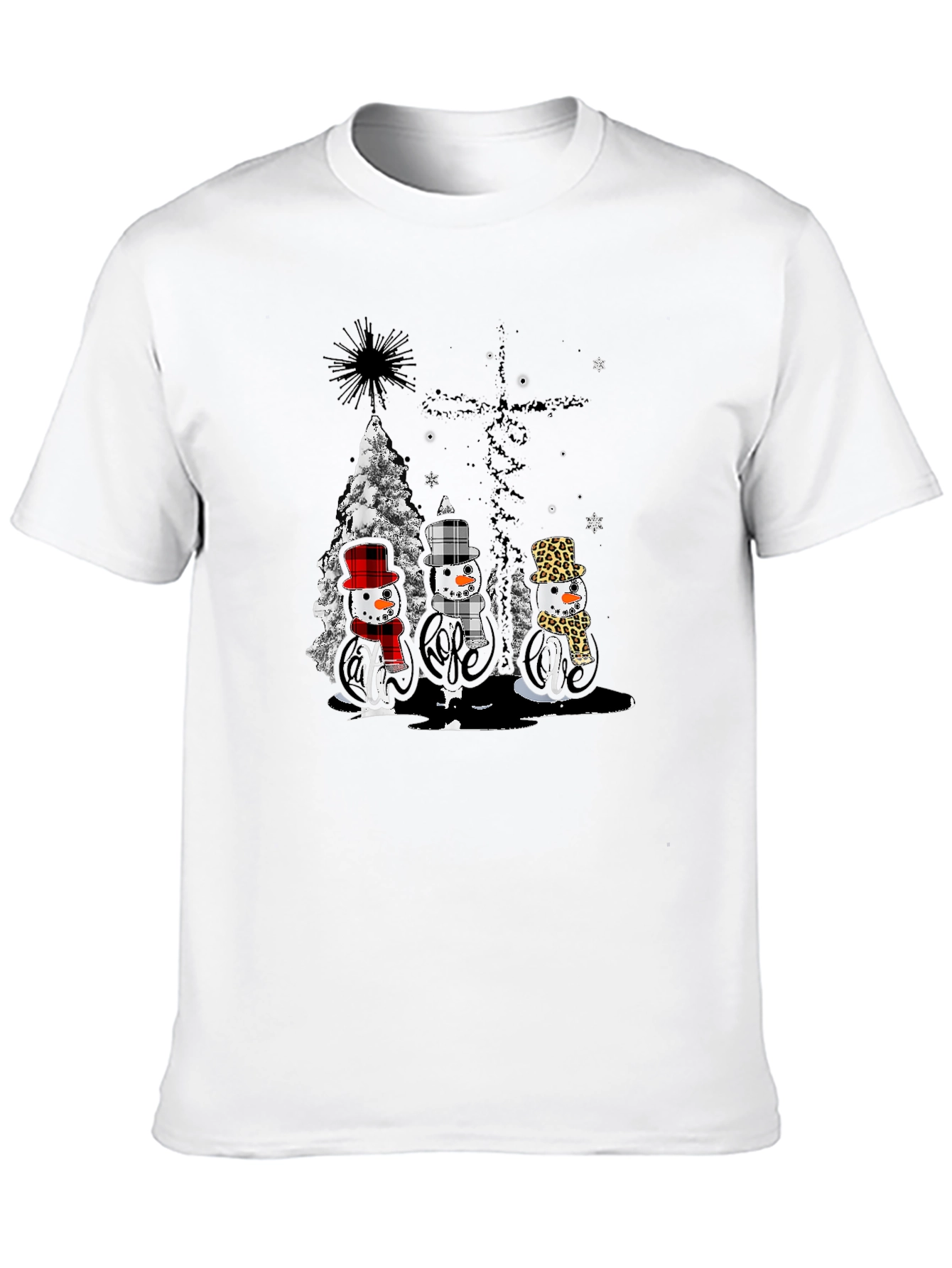 Festive Snowmen Graphic Tee