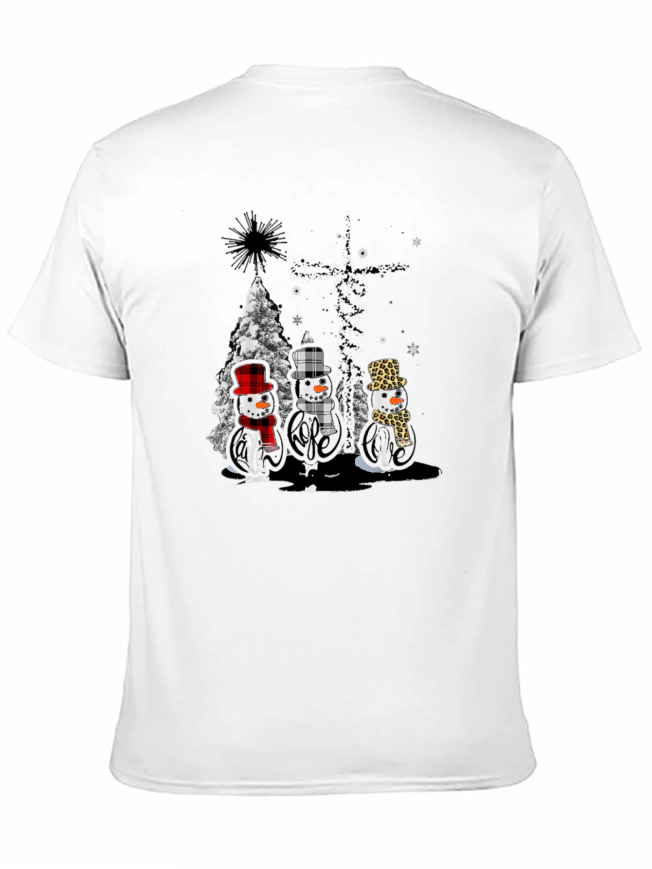 Festive Snowmen Graphic Tee