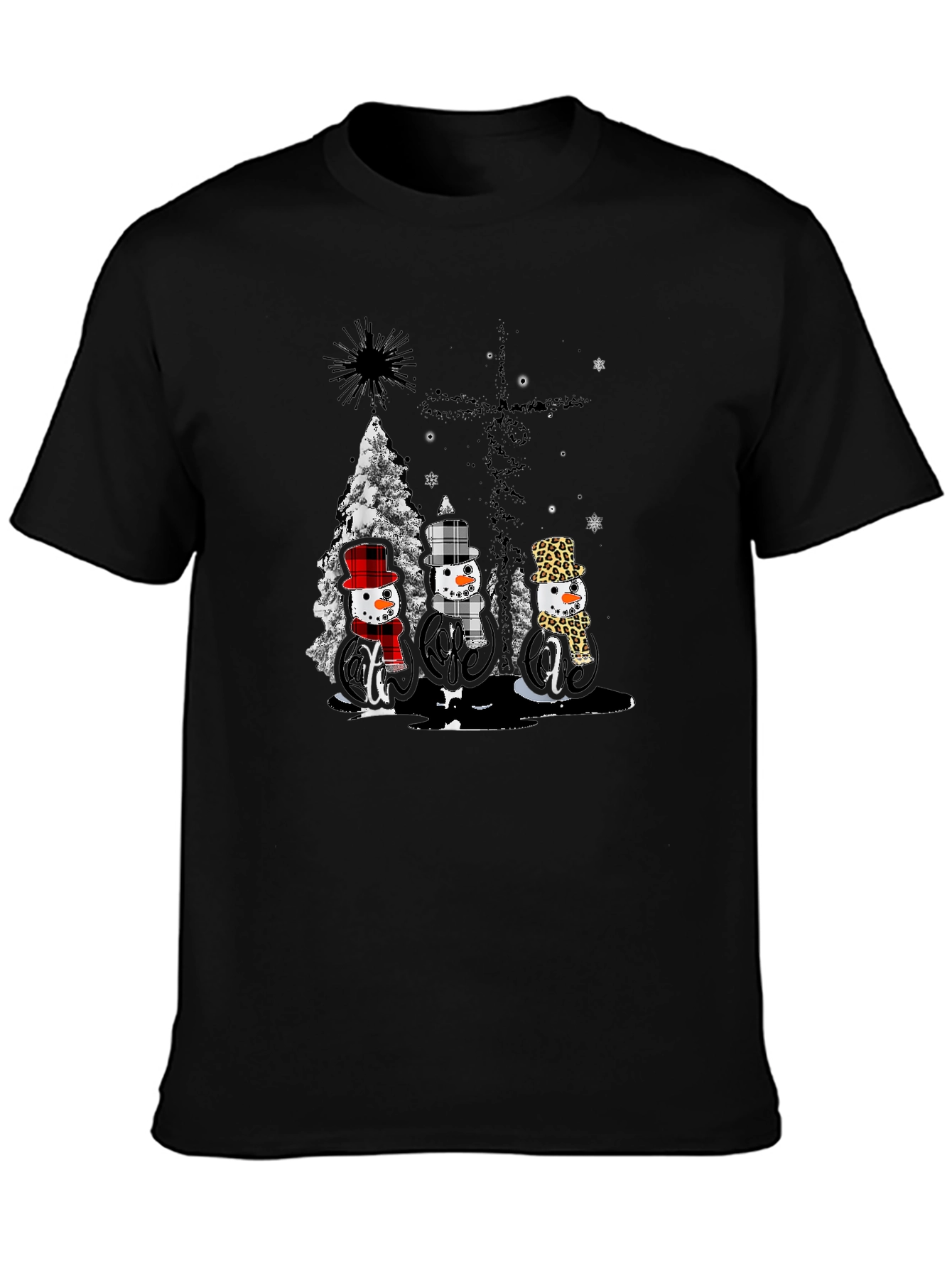 Festive Snowmen Graphic Tee