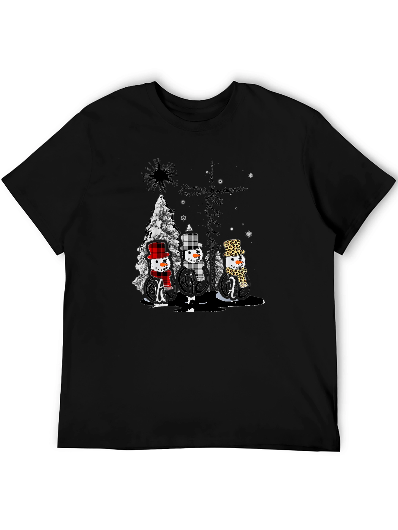Festive Snowmen Graphic Tee