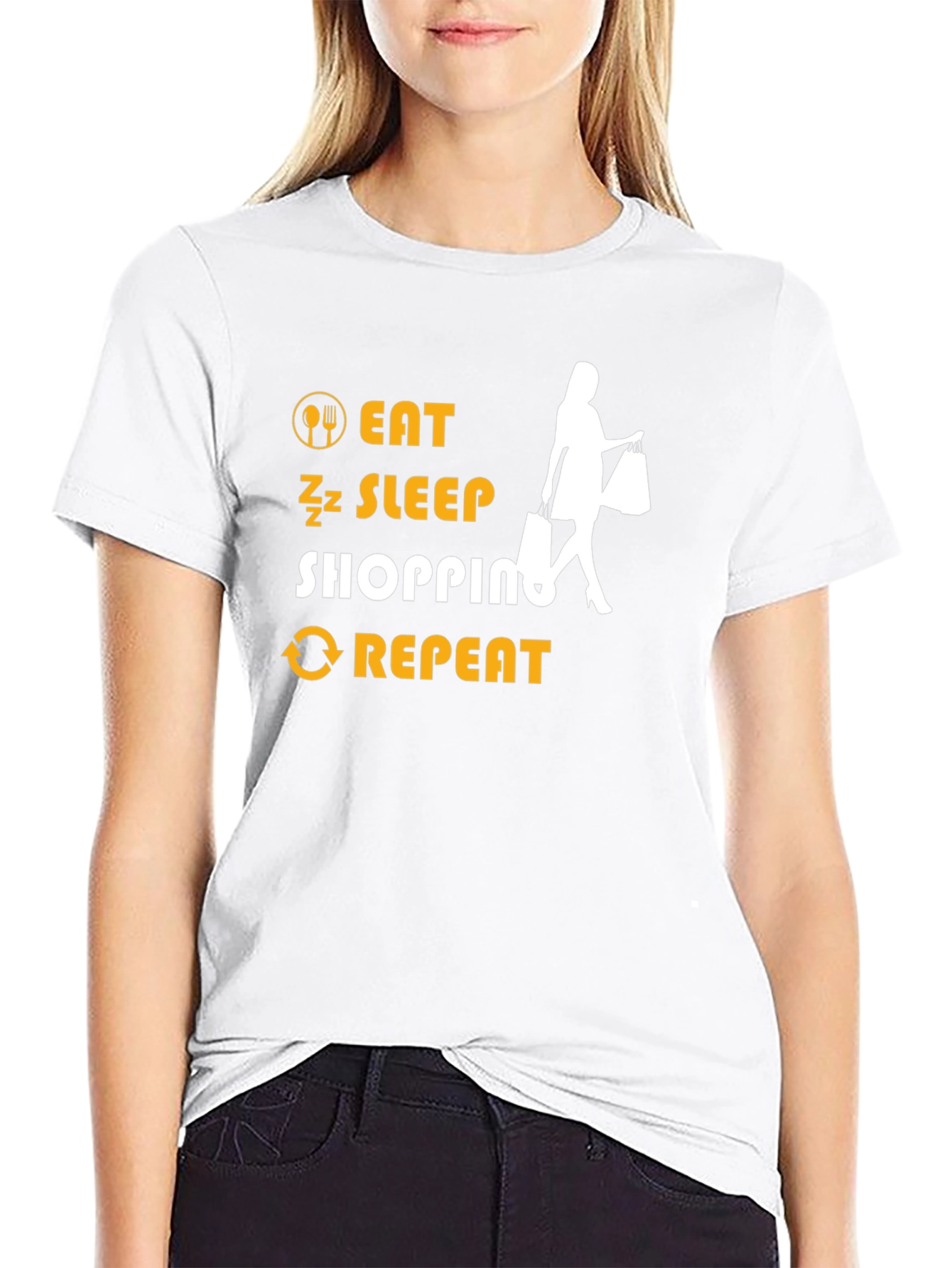 Eat Sleep Shopping Repeat T-Shirt