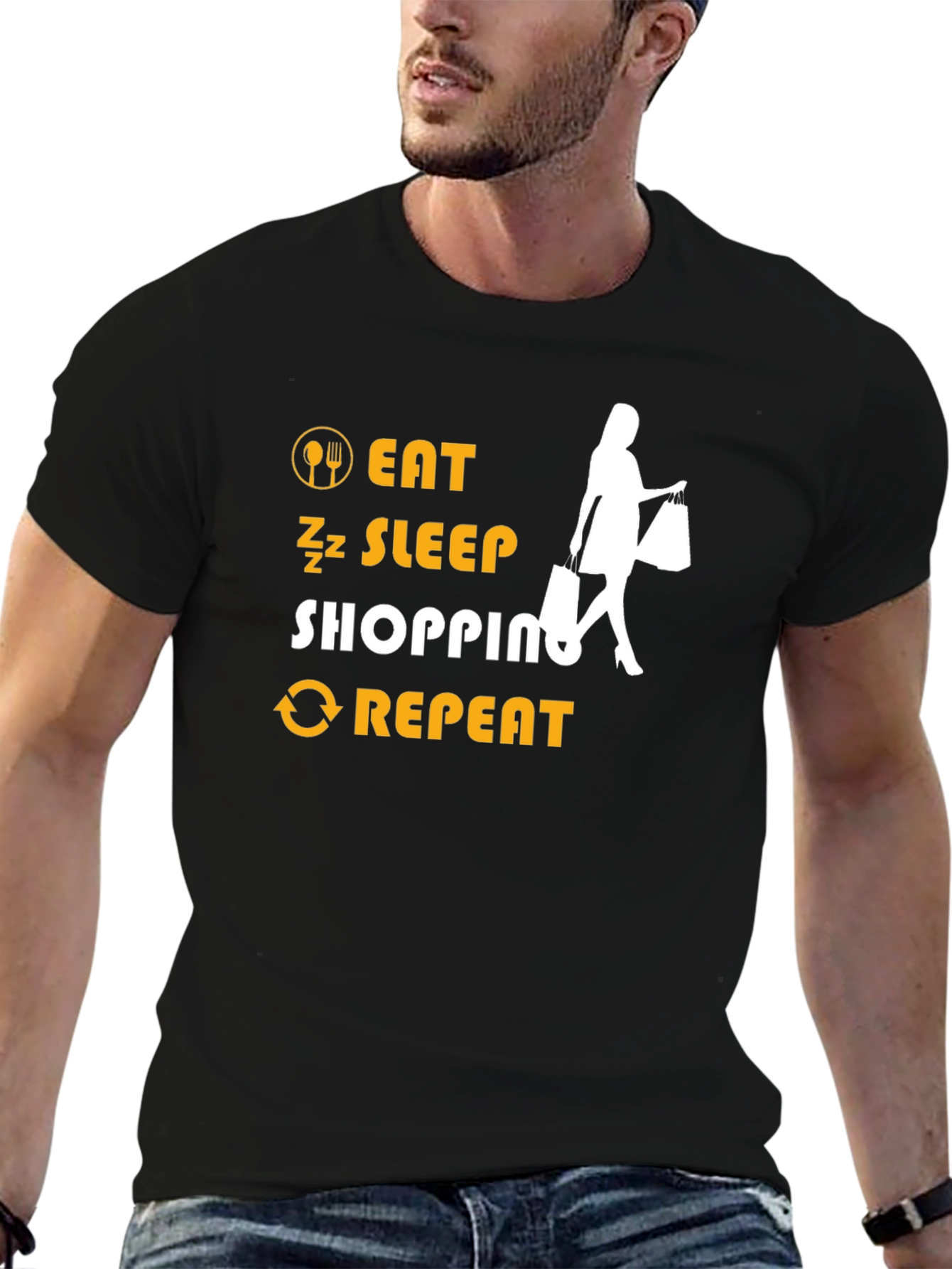 Eat Sleep Shopping Repeat T-Shirt