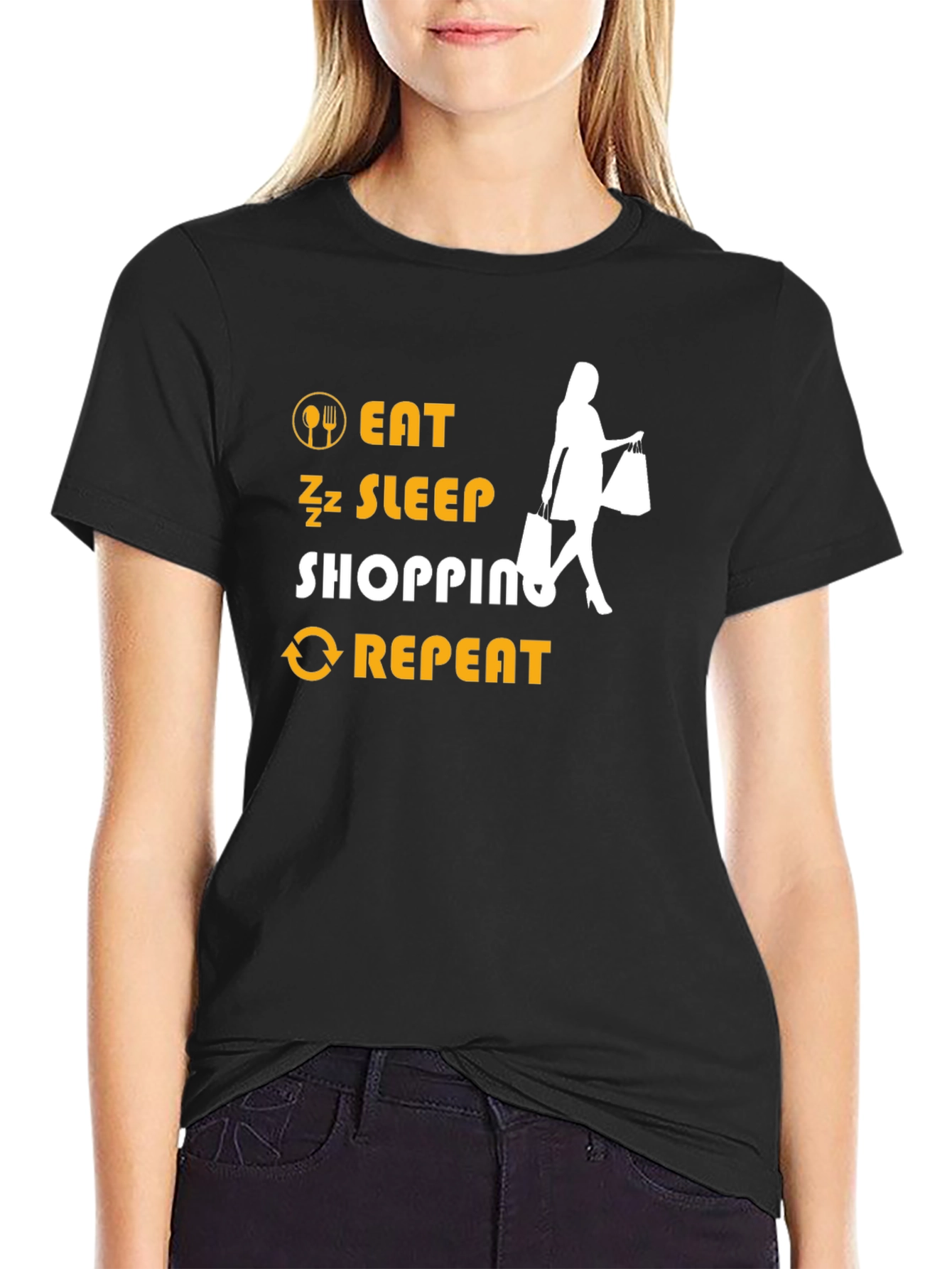 Eat Sleep Shopping Repeat T-Shirt
