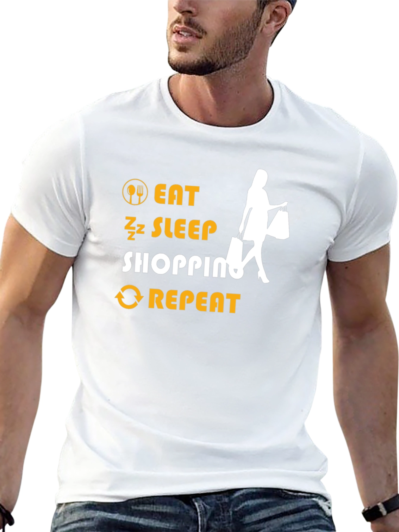 Eat Sleep Shopping Repeat T-Shirt