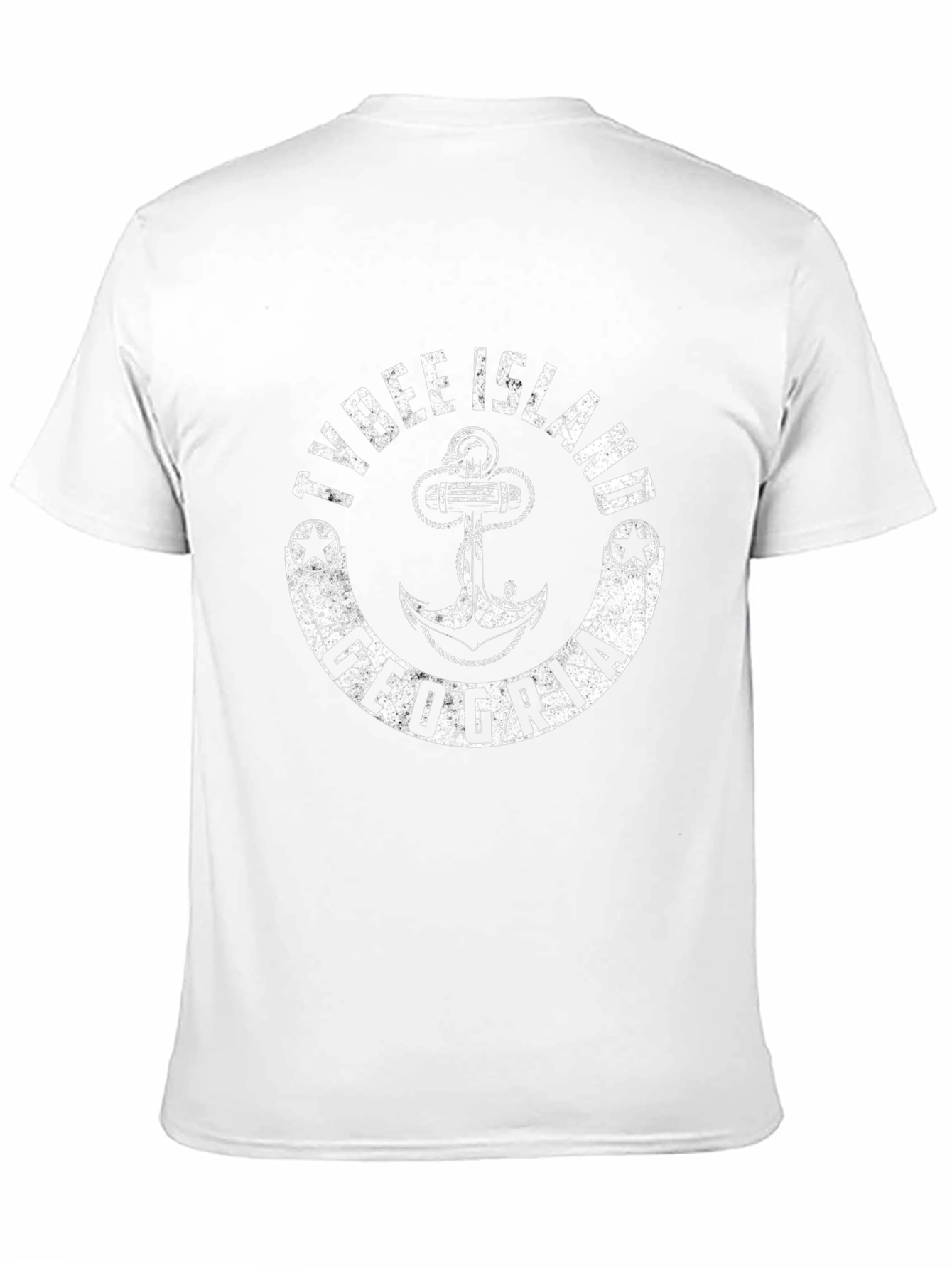 Tybee Island Georgia Anchor Graphic T-Shirt