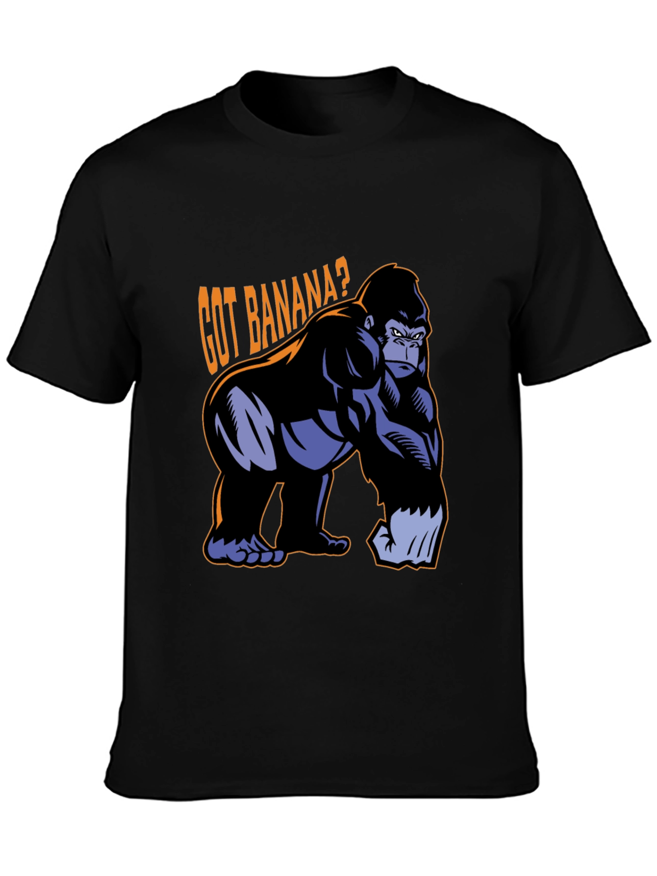 Got Banana? Gorilla Graphic Black T-Shirt