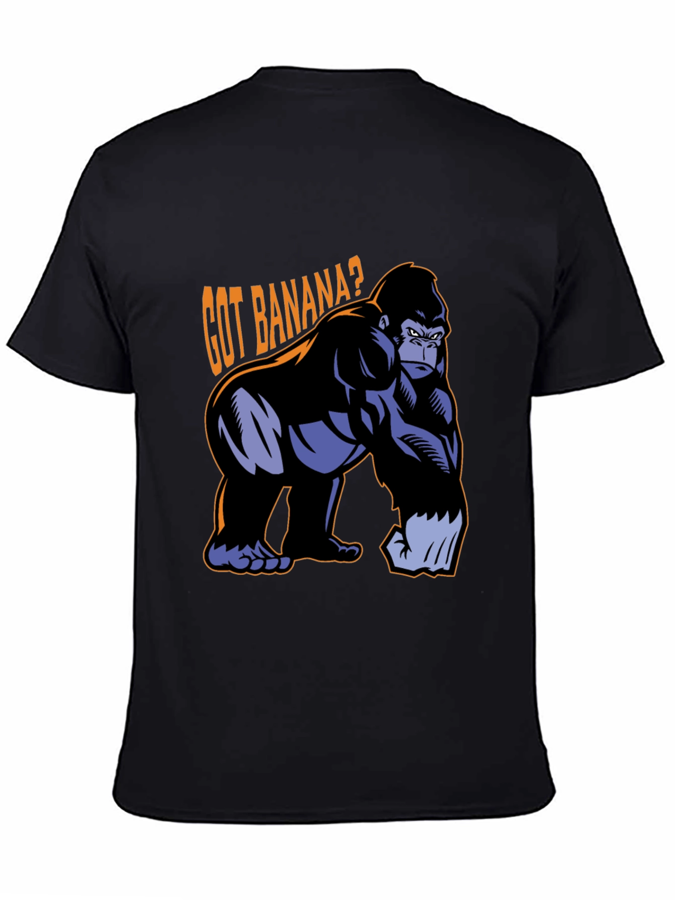 Got Banana? Gorilla Graphic Black T-Shirt