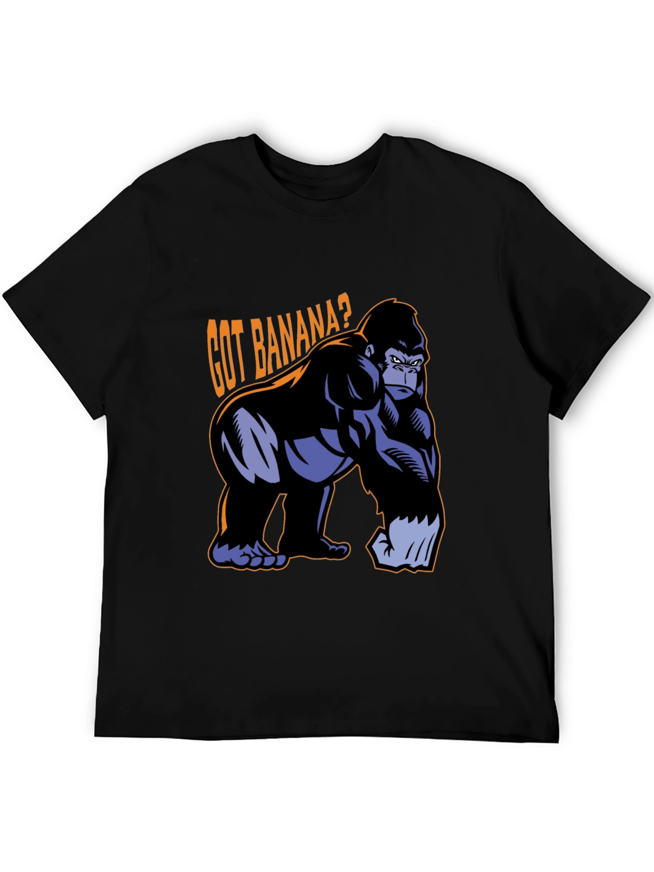 Got Banana? Gorilla Graphic Black T-Shirt