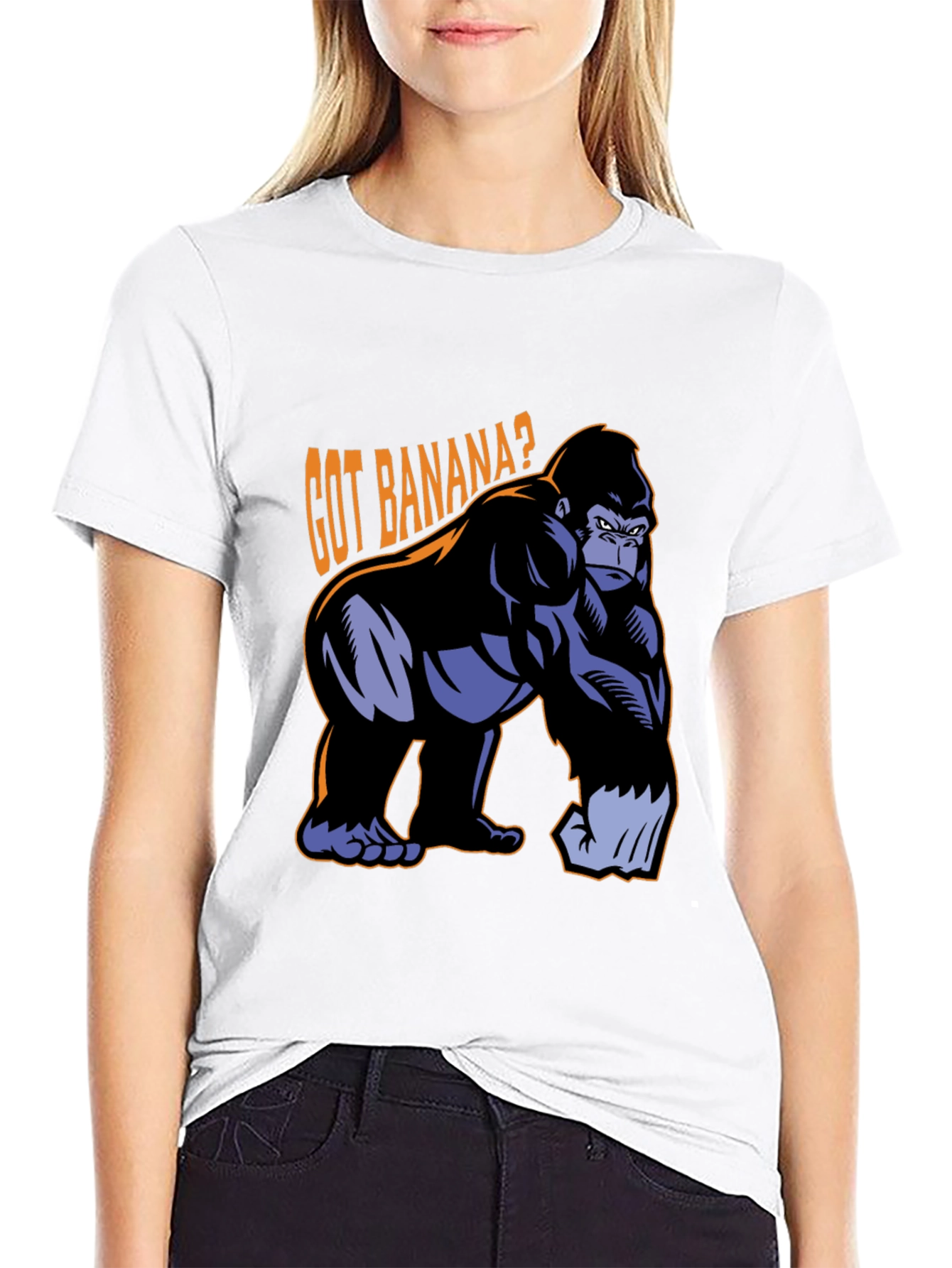 Got Banana? Gorilla Graphic Black T-Shirt