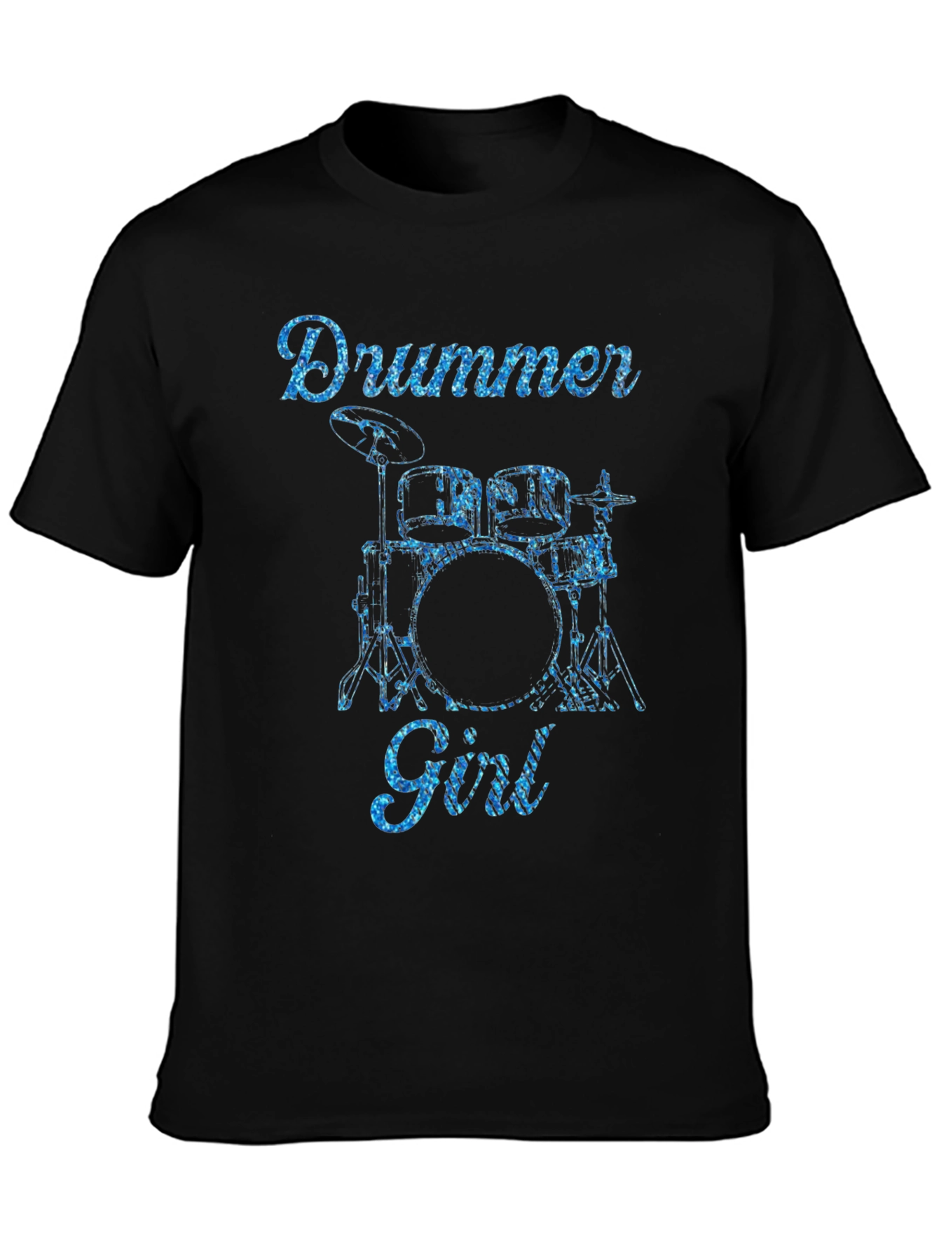 Drummer Girl Graphic Tee - Music Lover T-Shirt