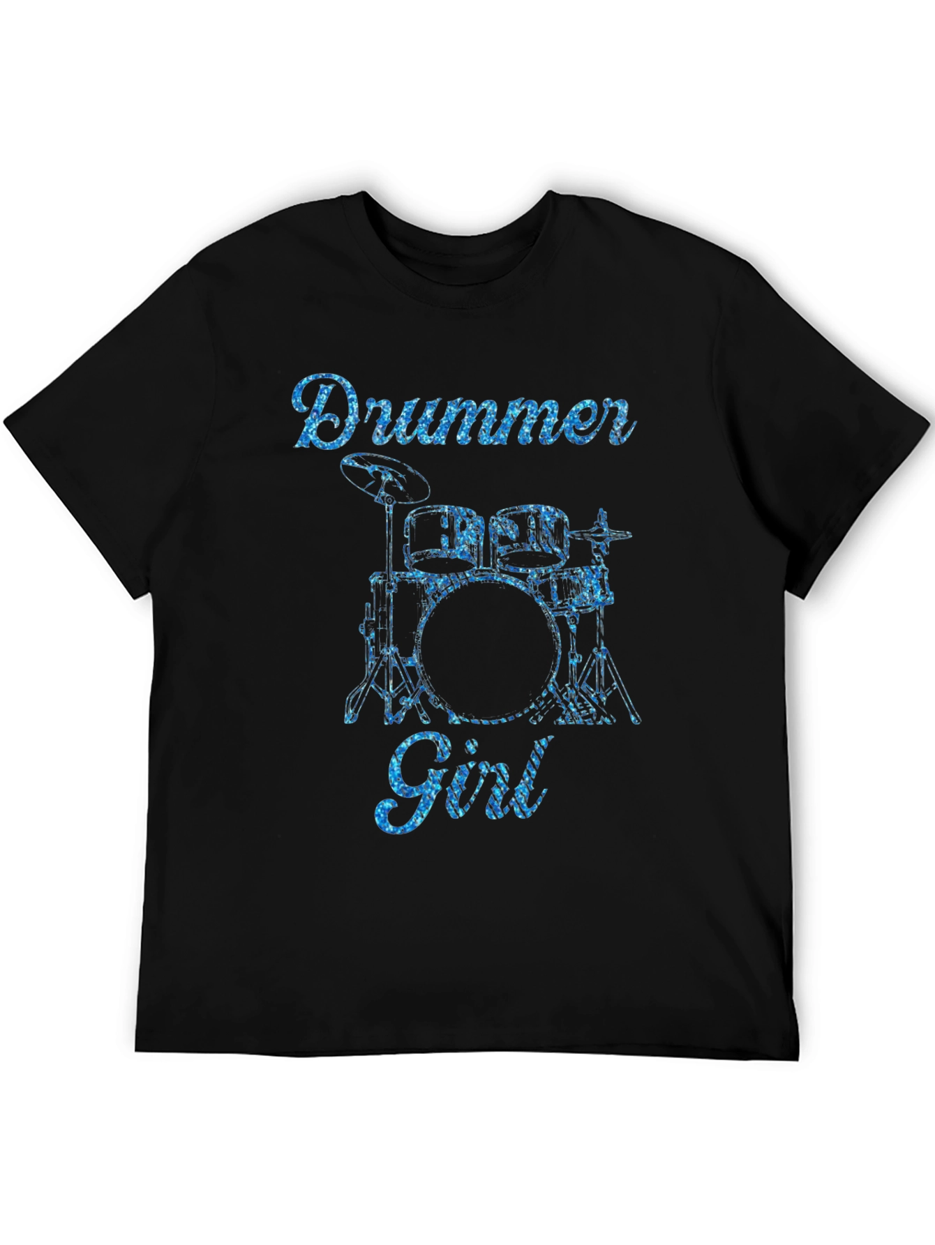 Drummer Girl Graphic Tee - Music Lover T-Shirt