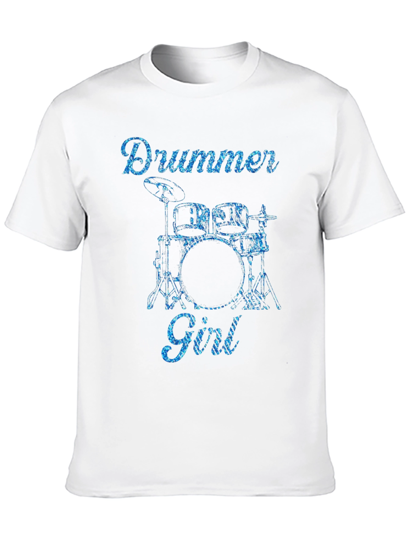 Drummer Girl Graphic Tee - Music Lover T-Shirt