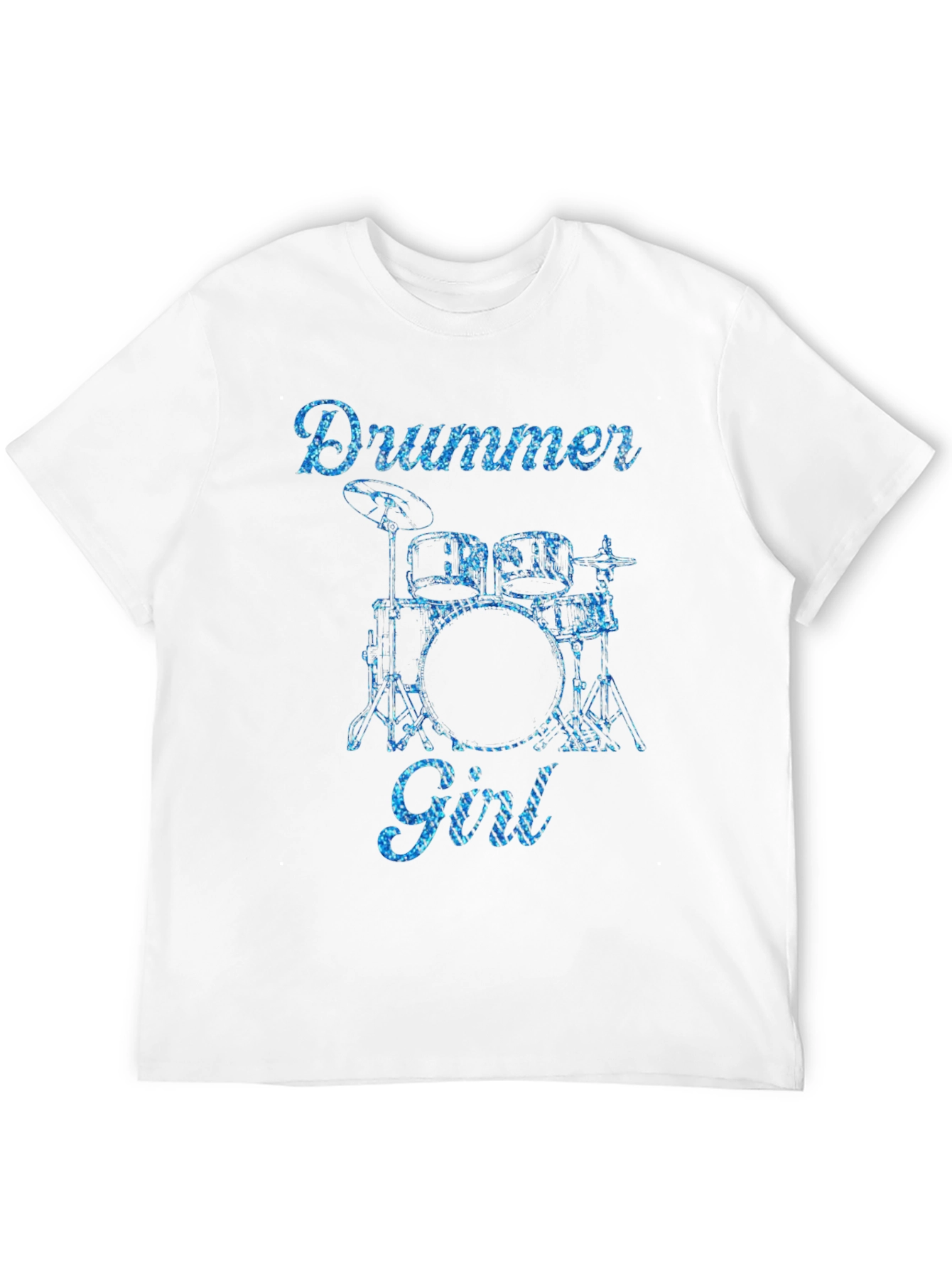 Drummer Girl Graphic Tee - Music Lover T-Shirt