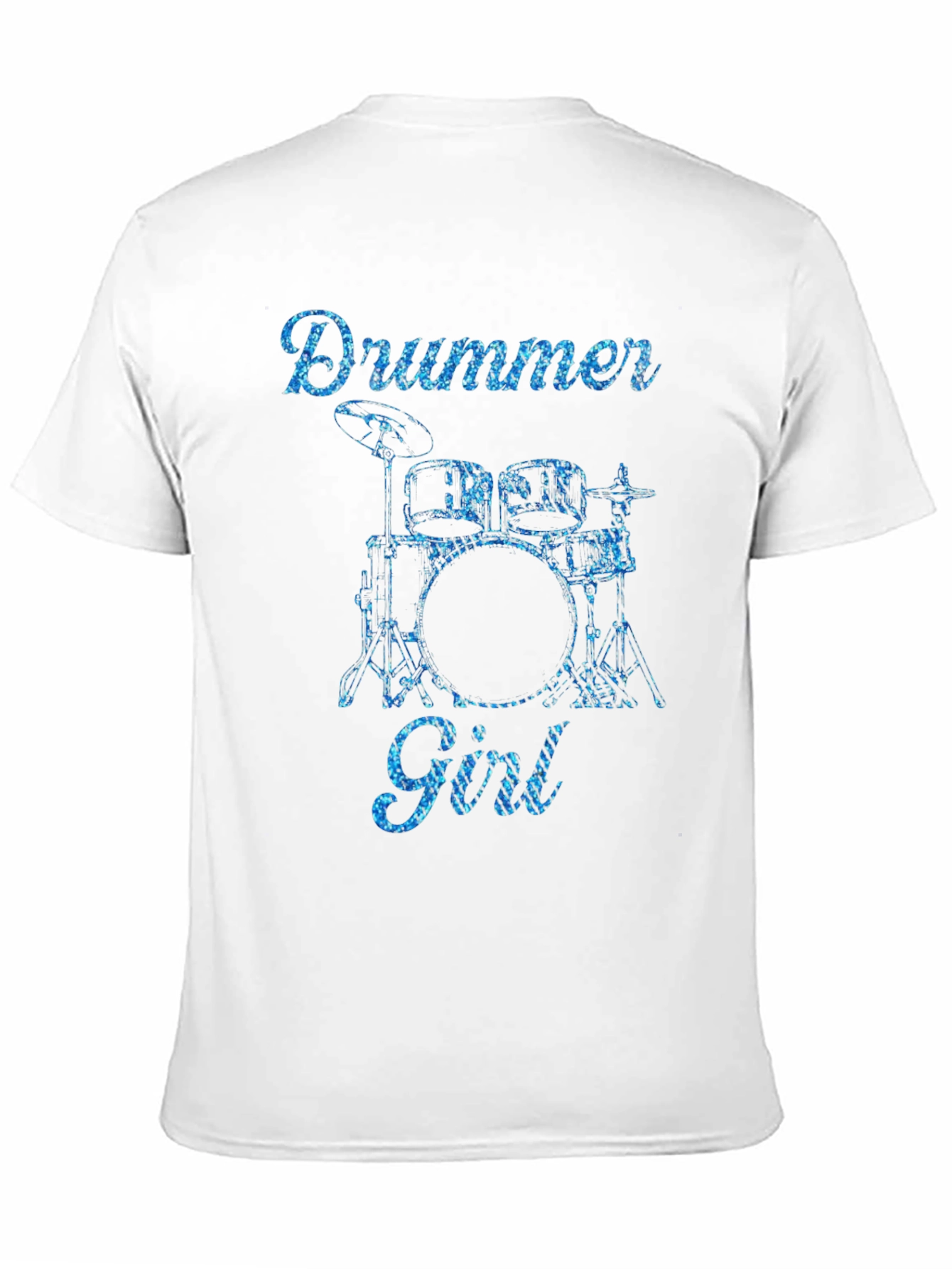 Drummer Girl Graphic Tee - Music Lover T-Shirt
