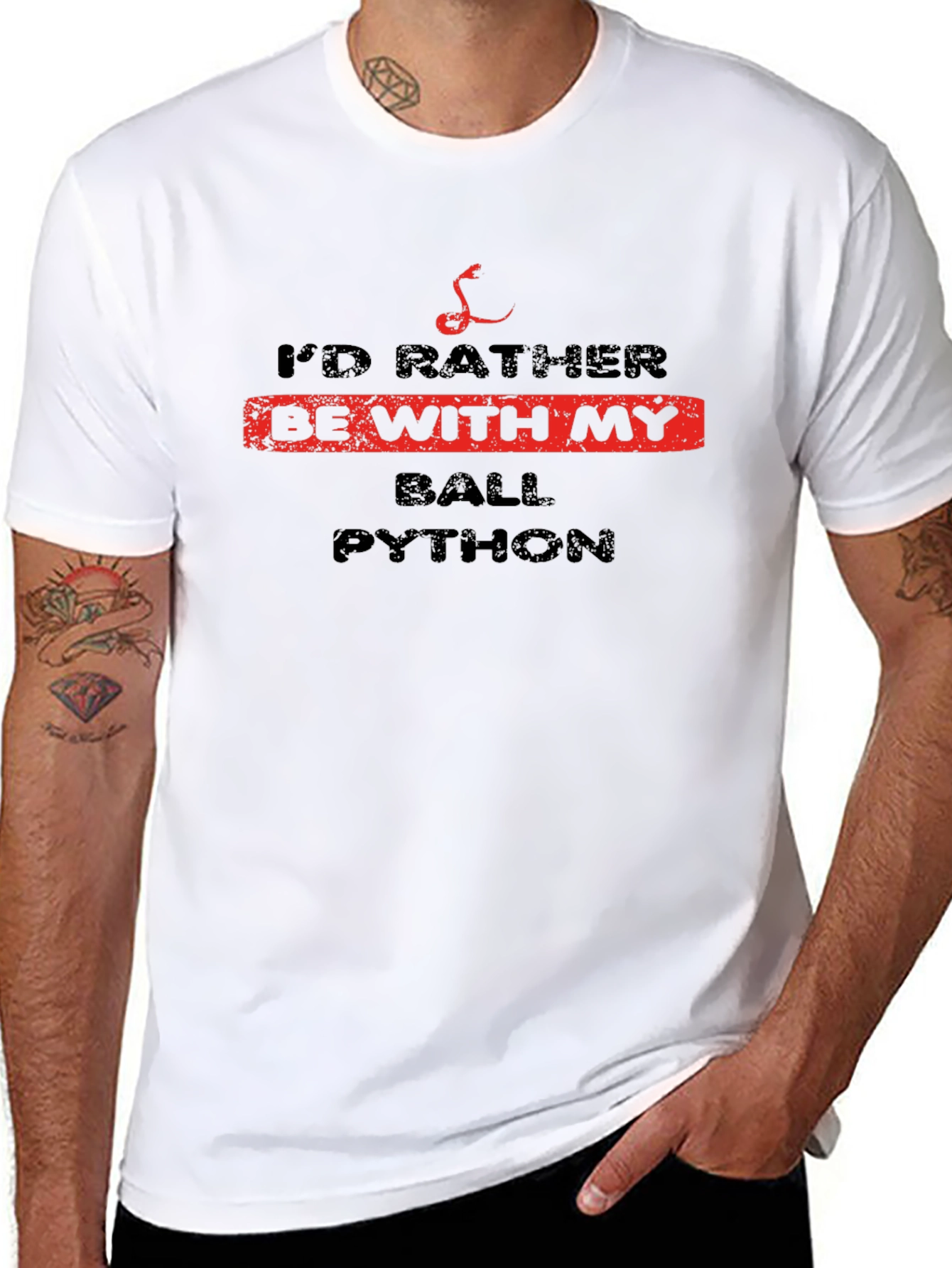 Ball Python Lover Black T-Shirt