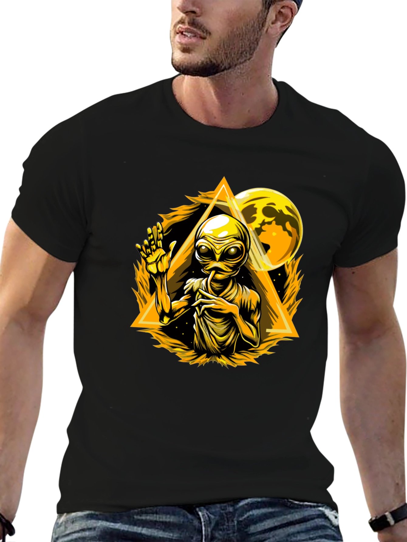 Alien Graphic T-Shirt - Sci-Fi Design