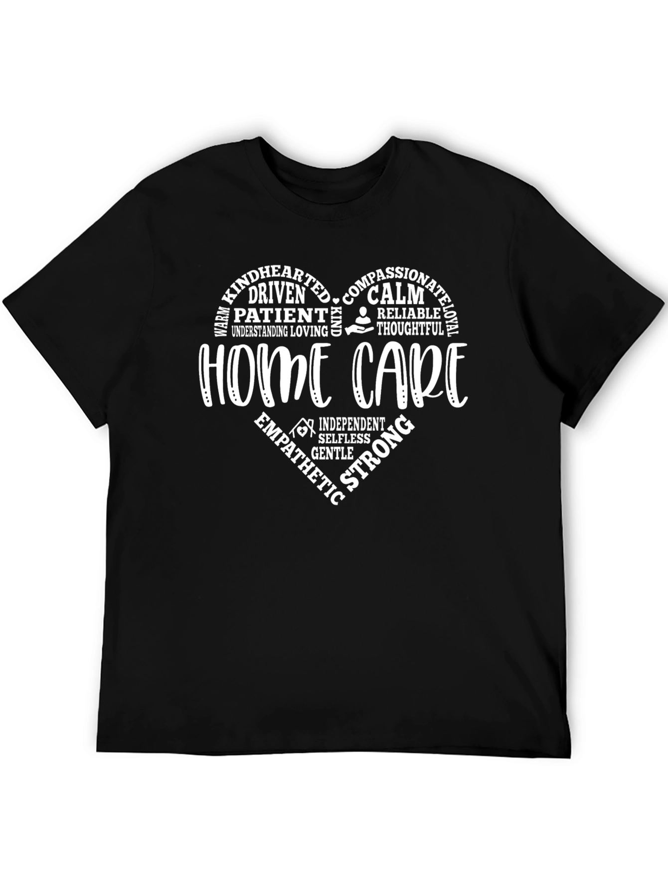Home Care Heart Tee - Compassionate Caregiver Shirt