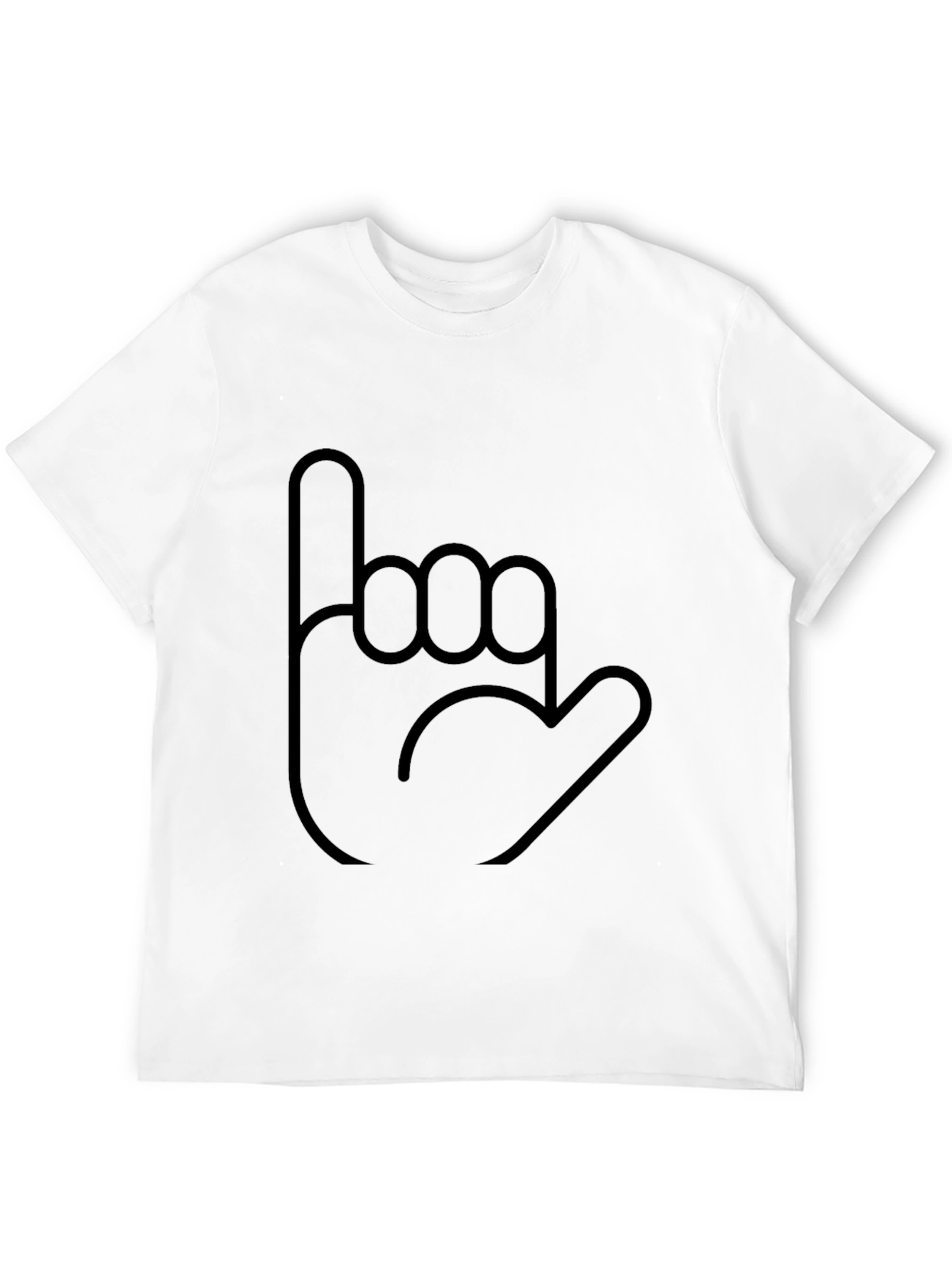 Hang Loose Graphic Tee - Casual Black T-Shirt