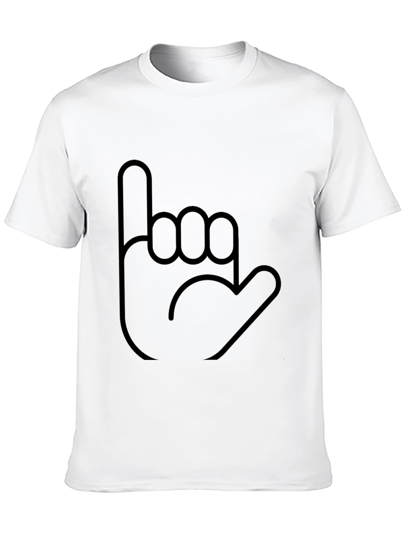 Hang Loose Graphic Tee - Casual Black T-Shirt