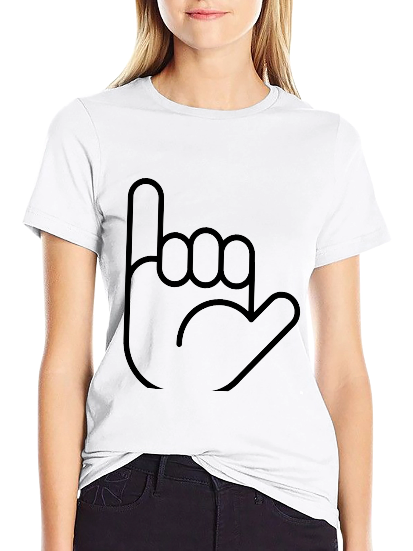 Hang Loose Graphic Tee - Casual Black T-Shirt