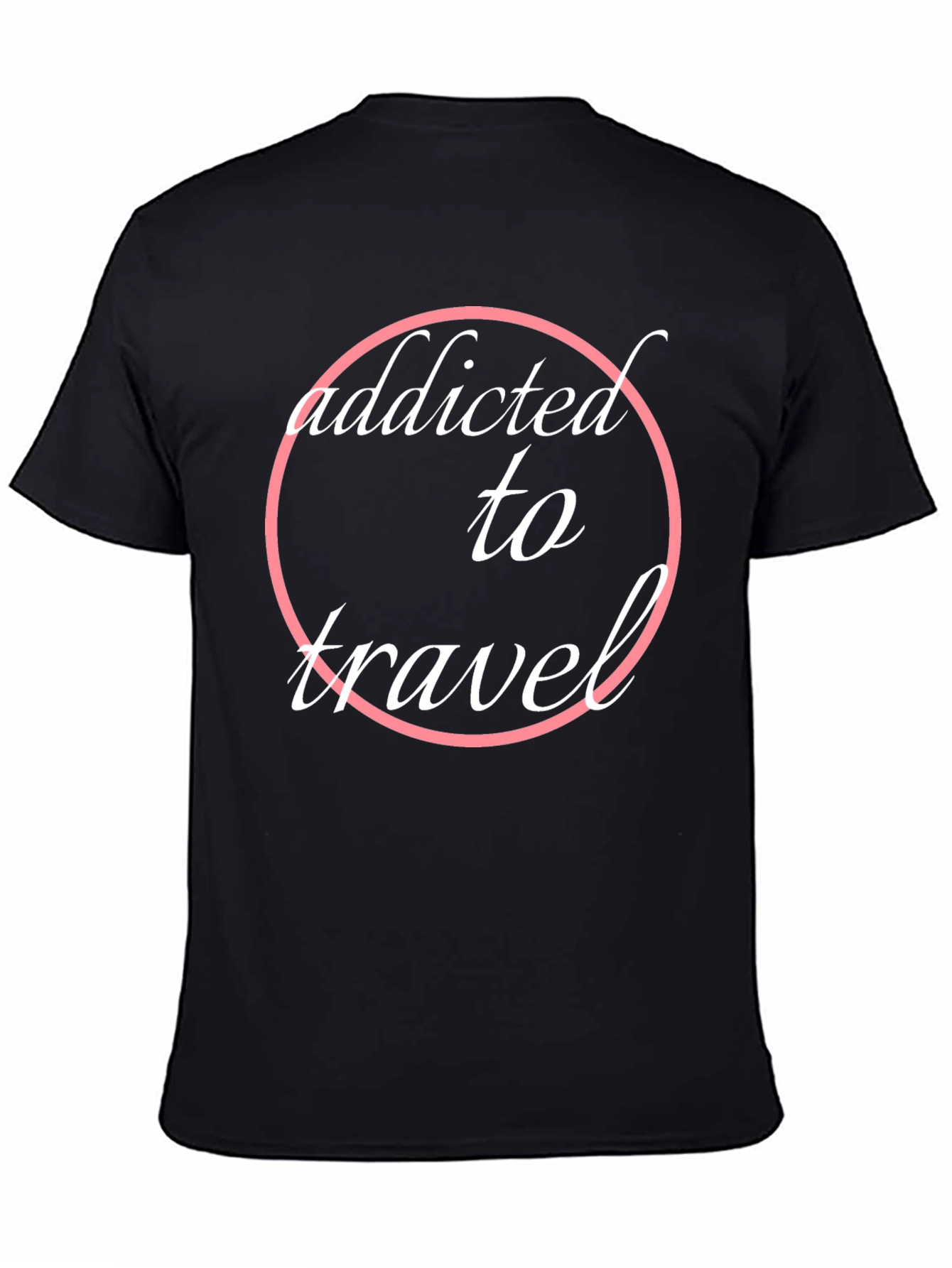 Addicted to Travel T-Shirt | Stylish Black Tee