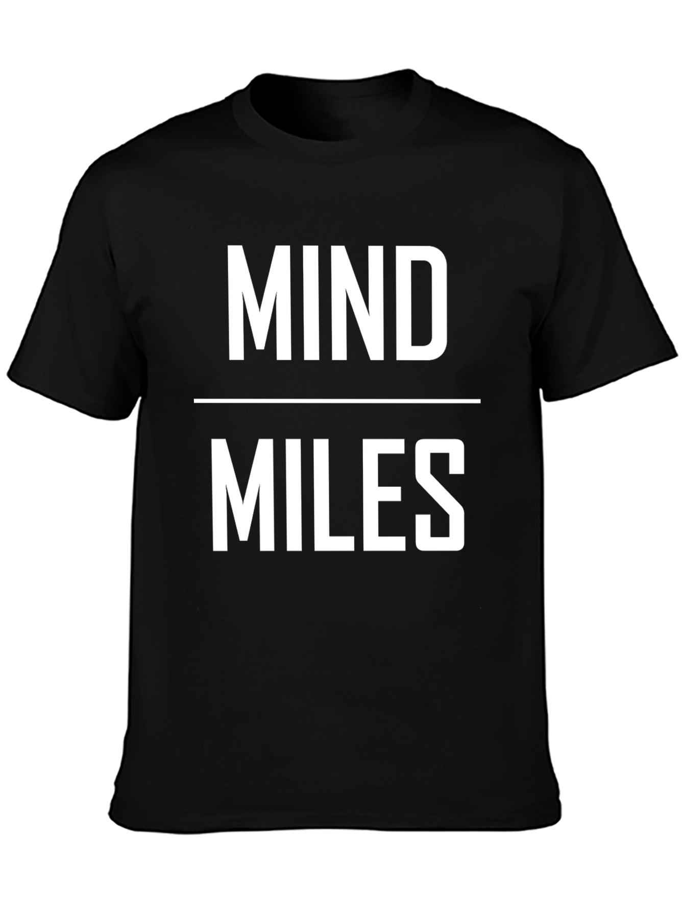 Mind Over Miles Graphic T-Shirt - Black