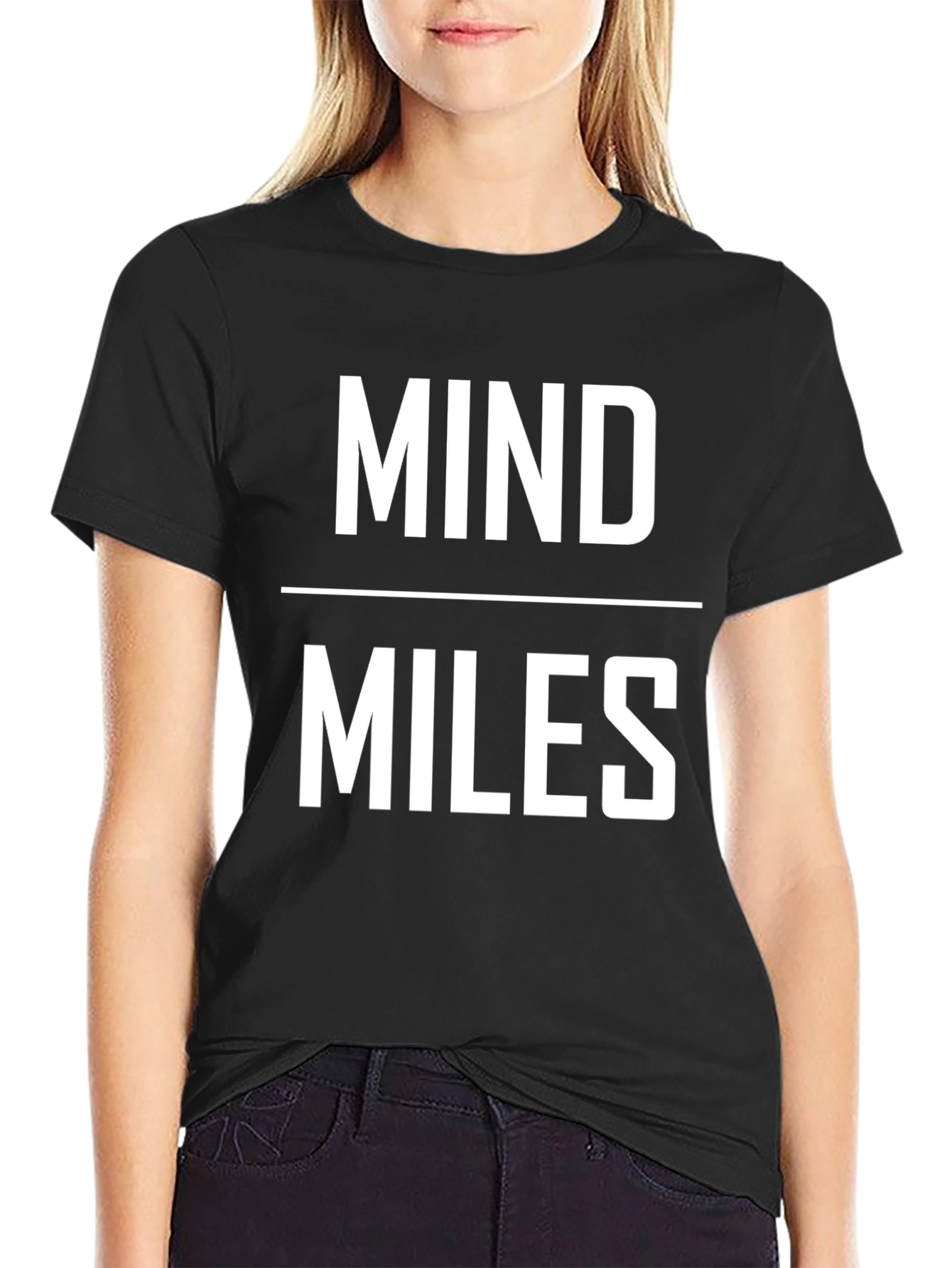 Mind Over Miles Graphic T-Shirt - Black