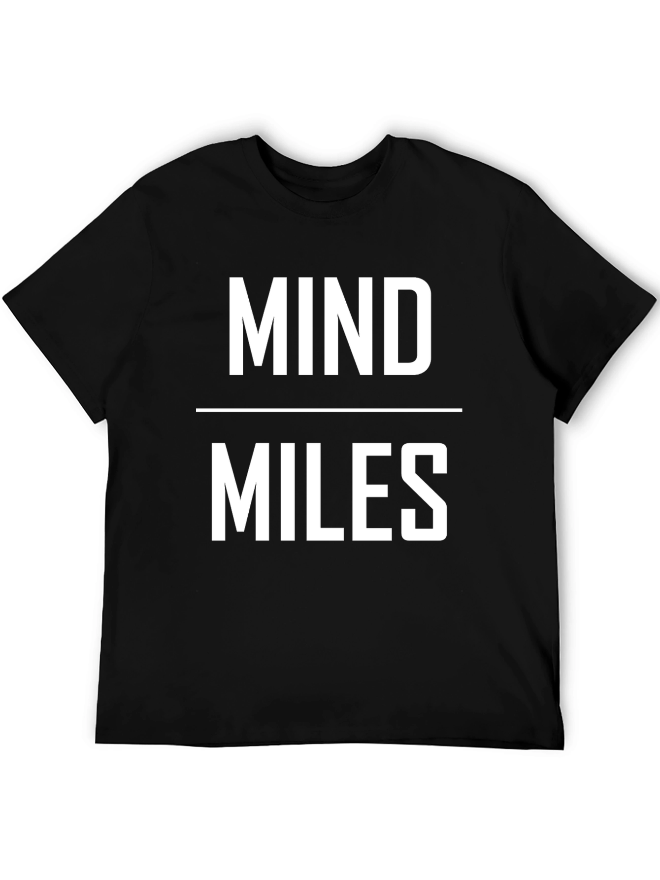 Mind Over Miles Graphic T-Shirt - Black