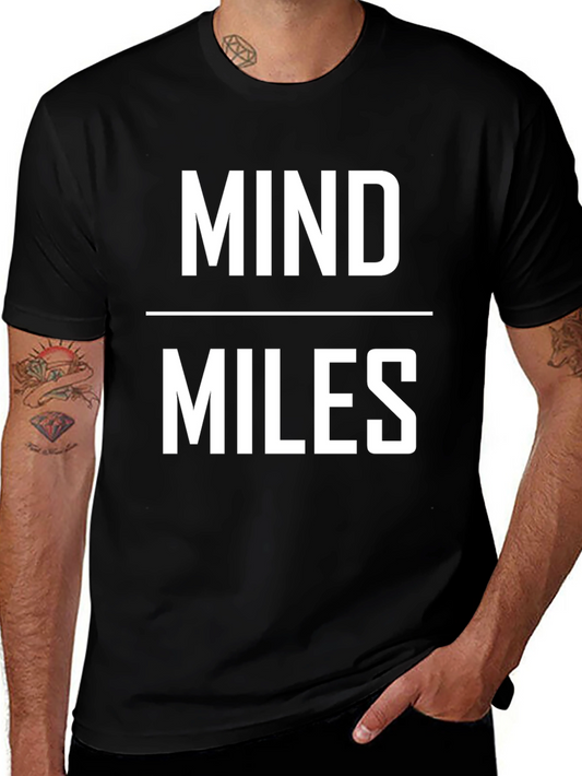 Mind Over Miles Graphic T-Shirt - Black