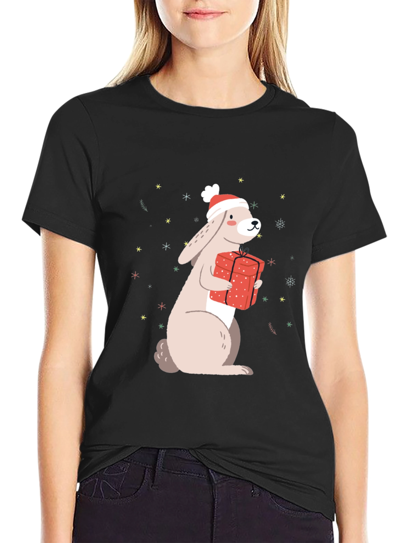 Festive Rabbit T-Shirt: Holiday Gift Edition