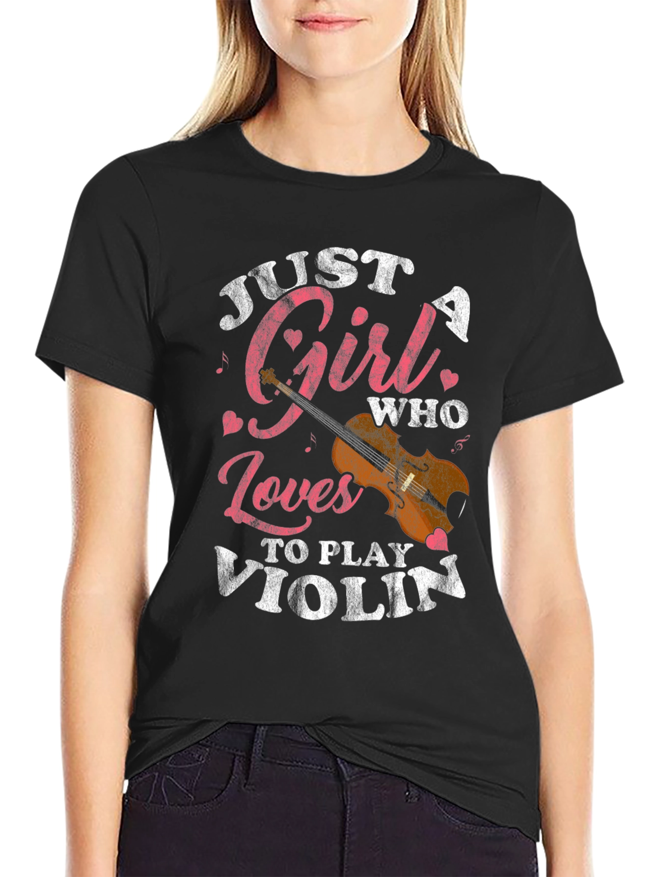 Just A Girl Who Loves To Play Violin T-Shirt