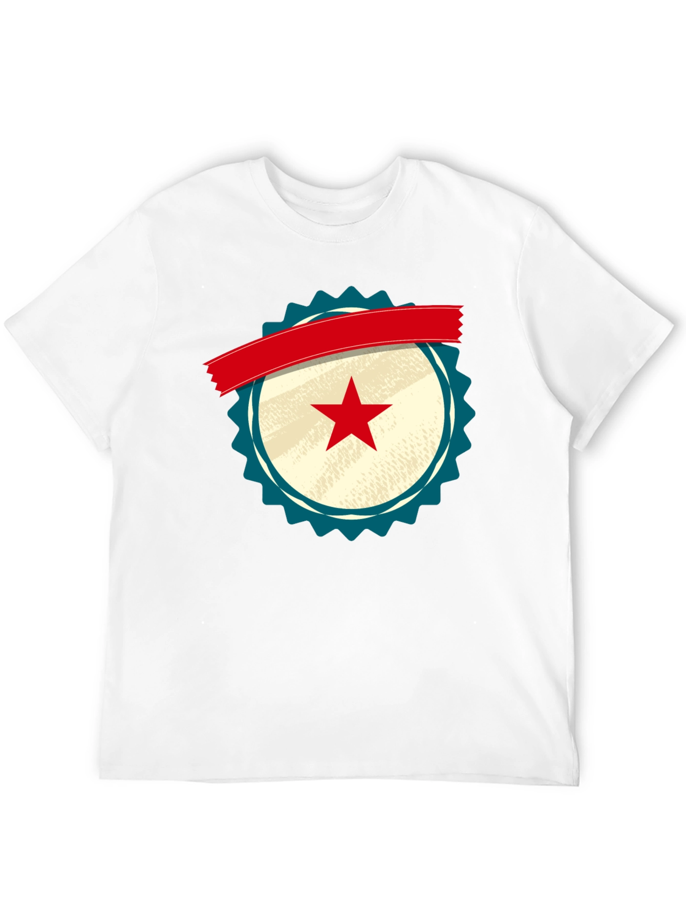 Retro Star Emblem Black T-Shirt