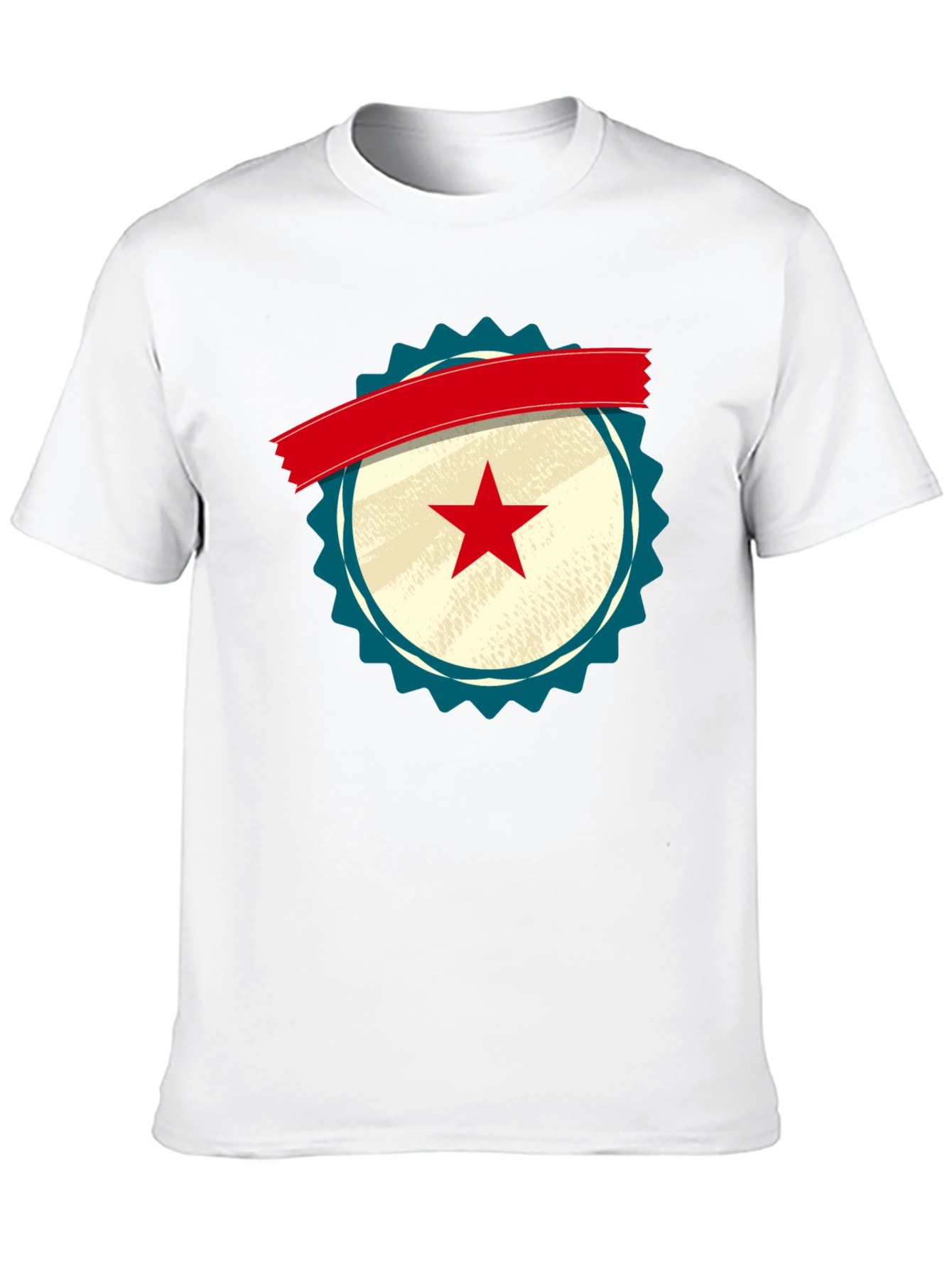 Retro Star Emblem Black T-Shirt