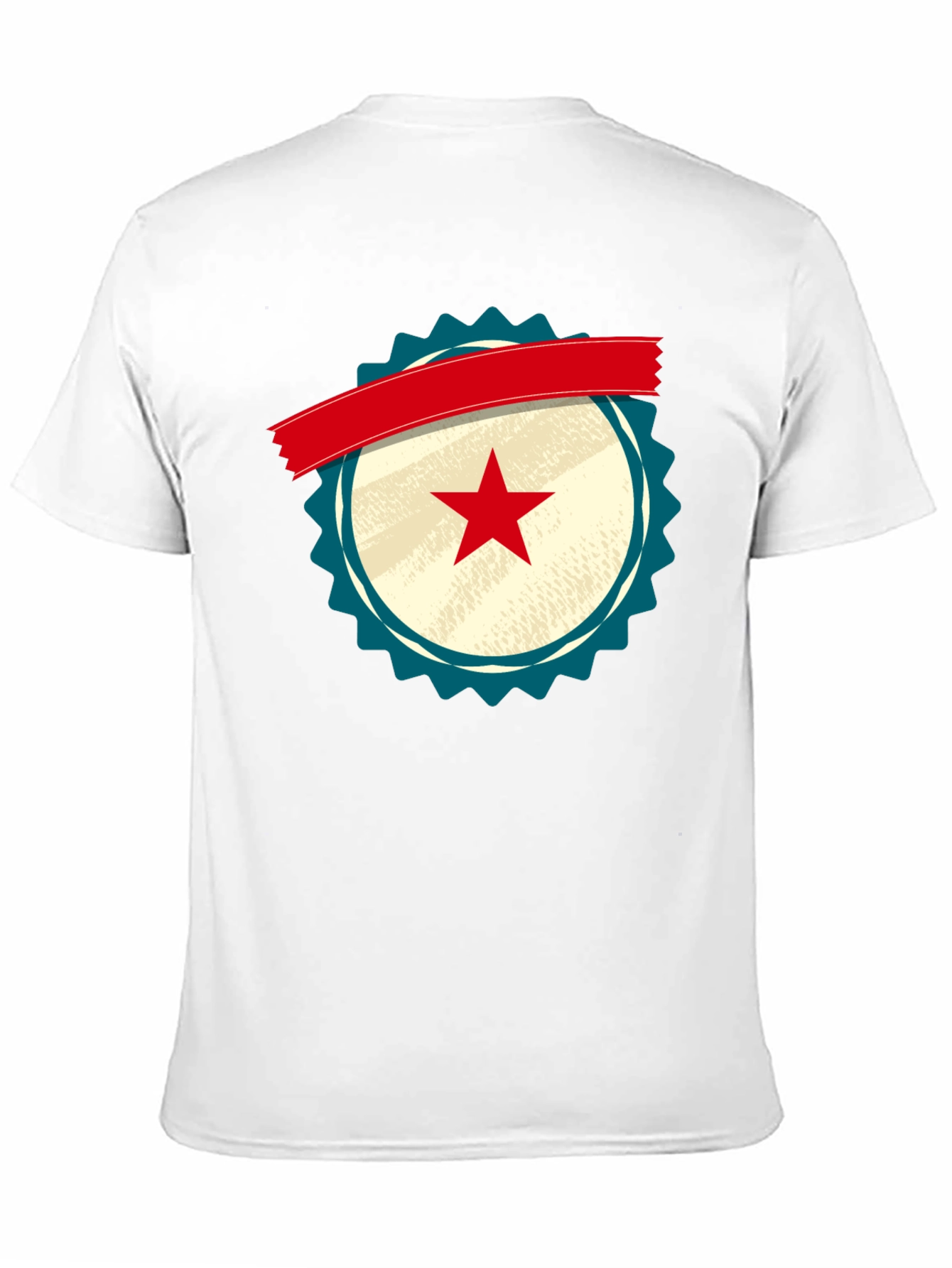 Retro Star Emblem Black T-Shirt