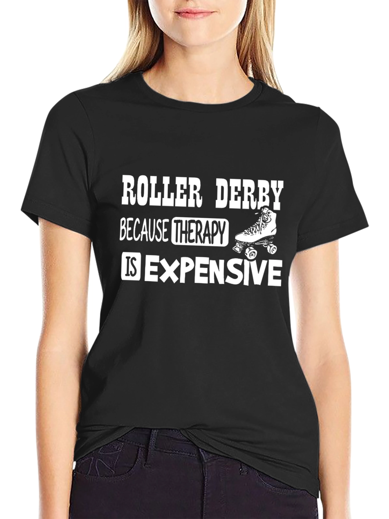 Roller Derby Therapy T-Shirt - Funny Skating Tee