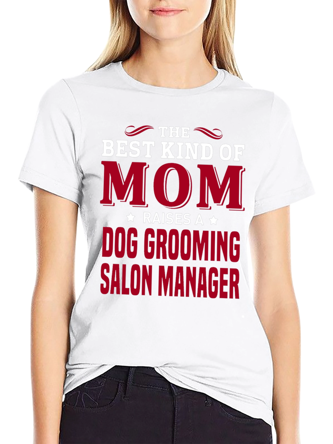 Dog Grooming Salon Manager Mom T-Shirt