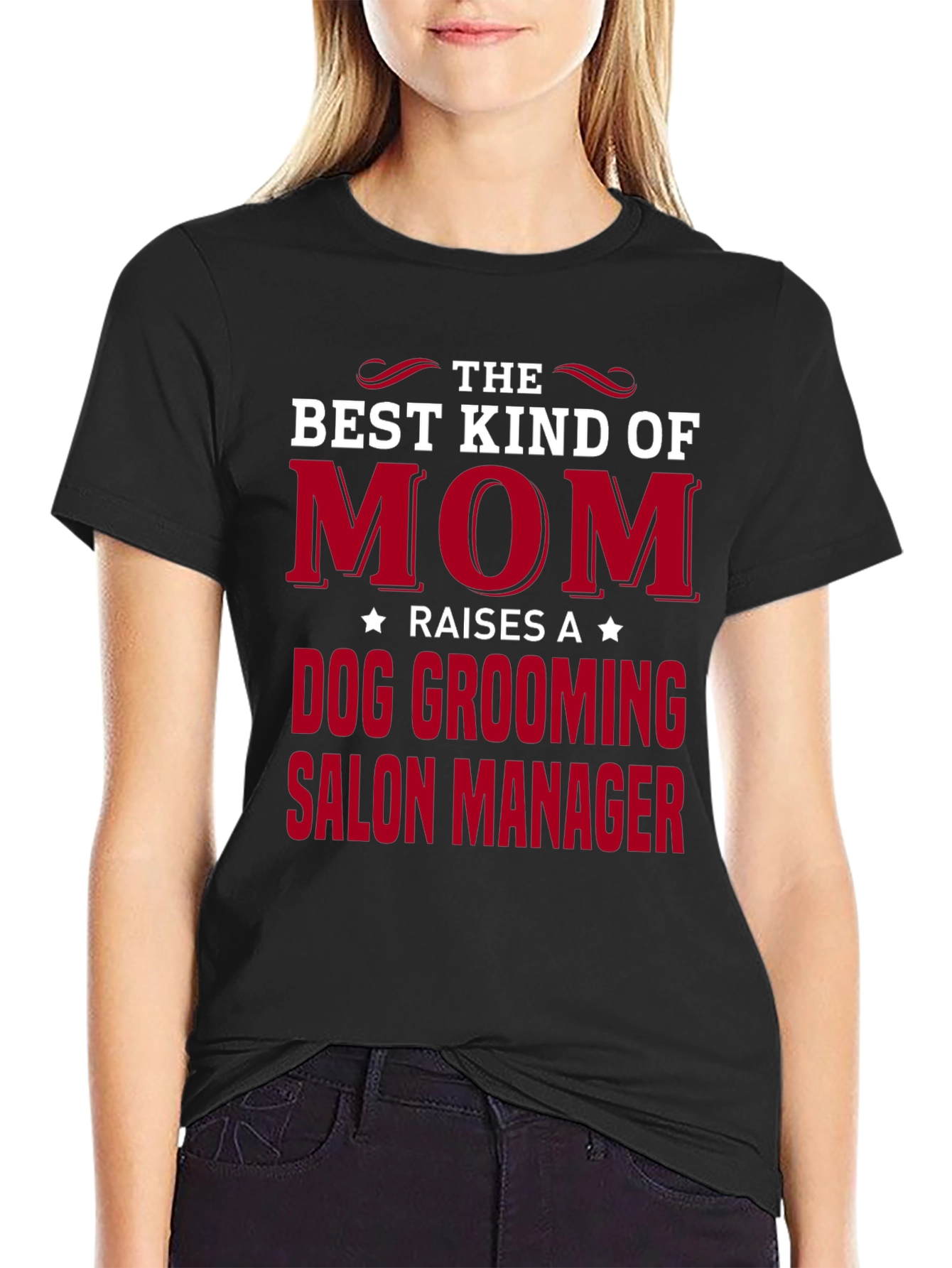 Dog Grooming Salon Manager Mom T-Shirt